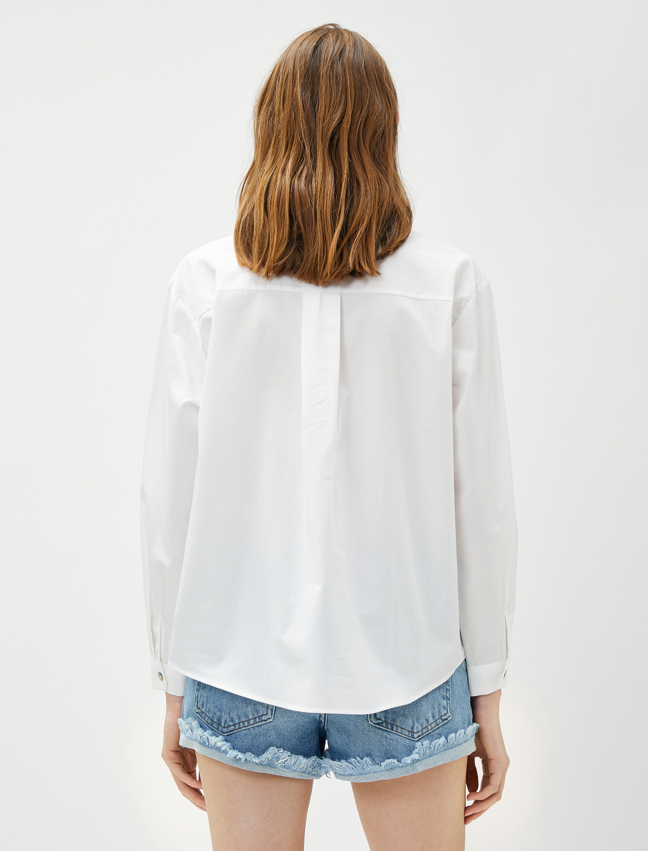   Pamuklu Basic Gömlek Uzun Kollu