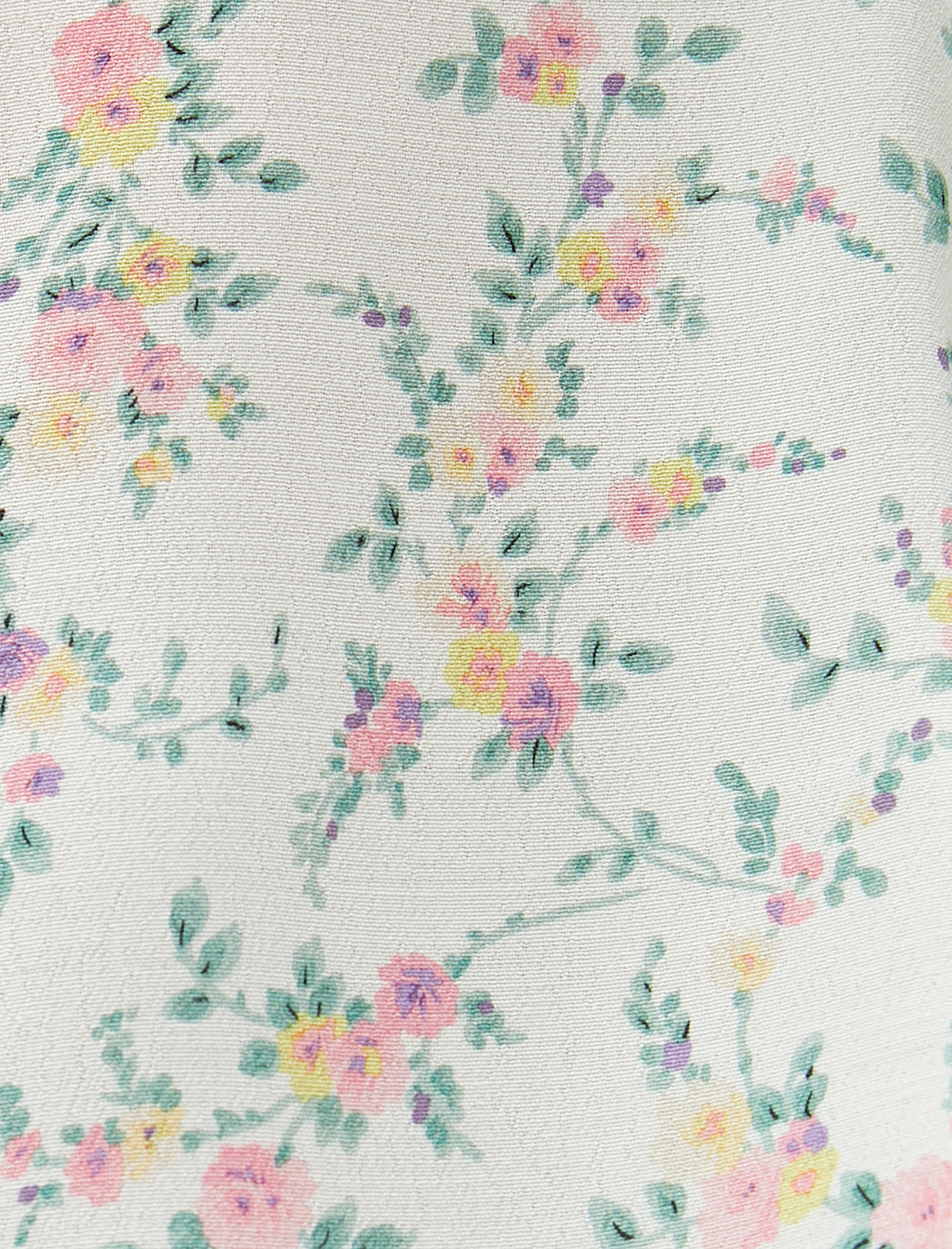   Çiçekli Gömlek Hakim Yaka Yarasa Kol