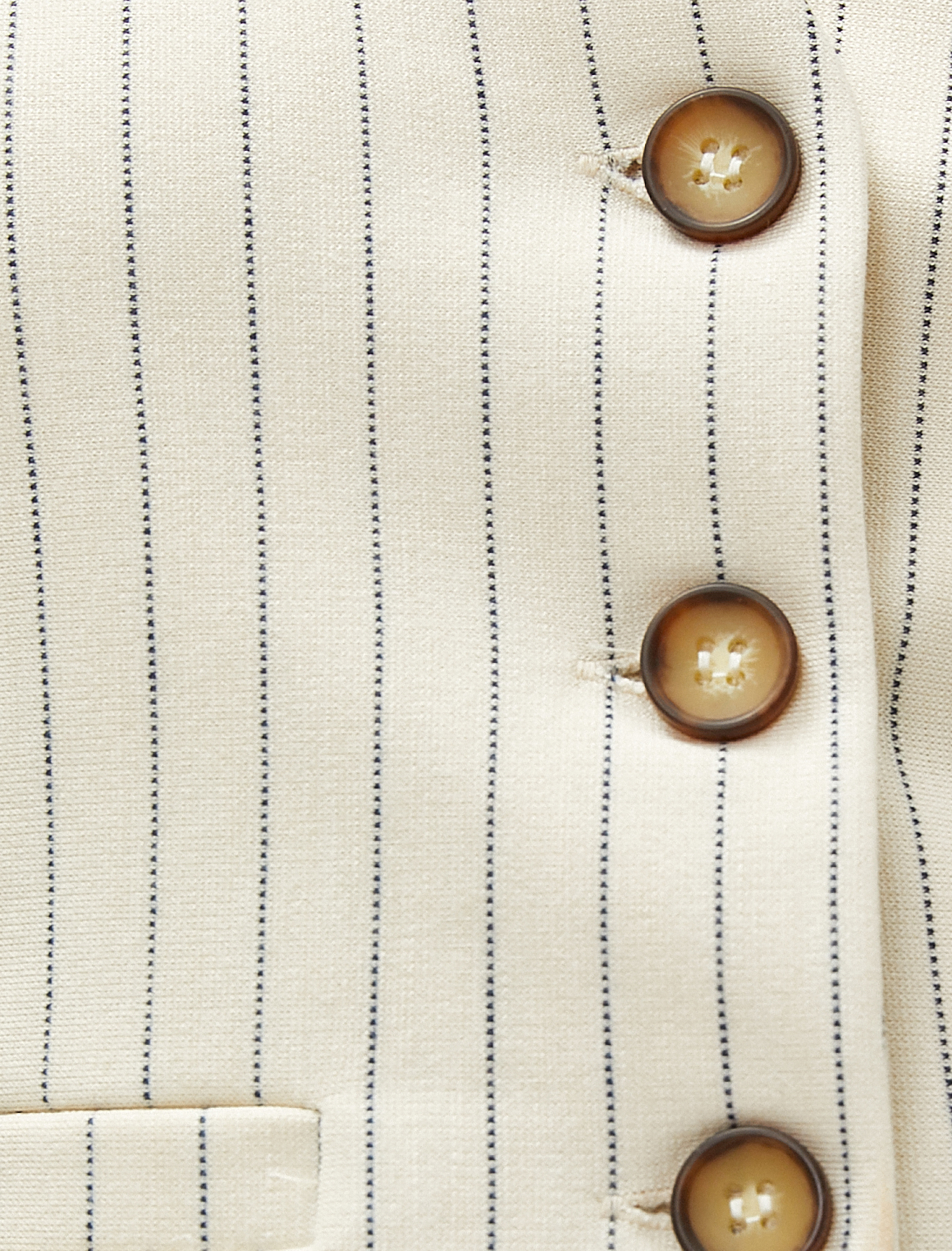   Crop Yelek V Yaka Düğmeli Viskon Karışımlı