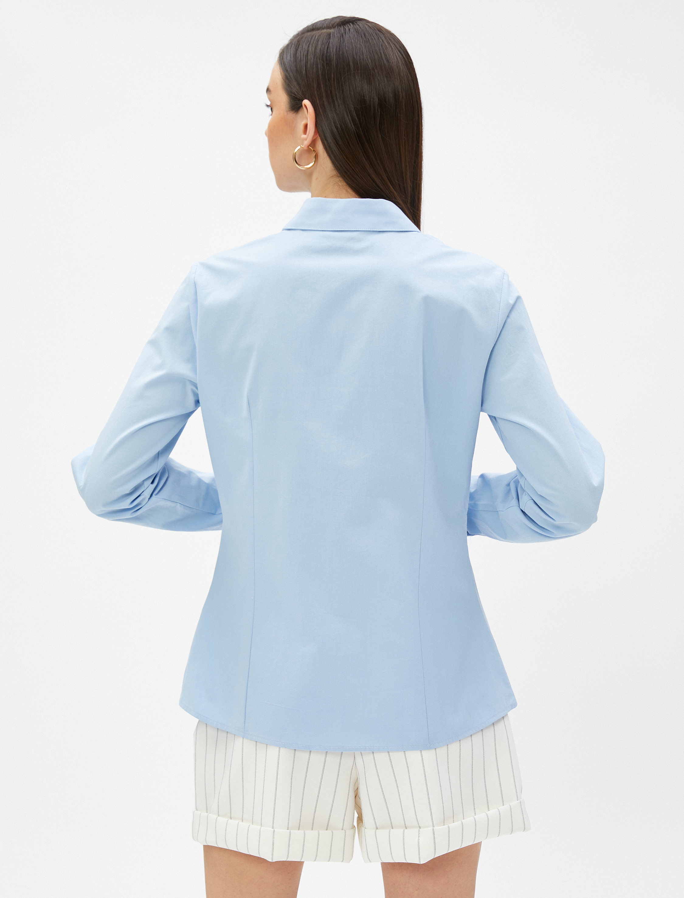   Basic Poplin Gömlek Uzun Kollu