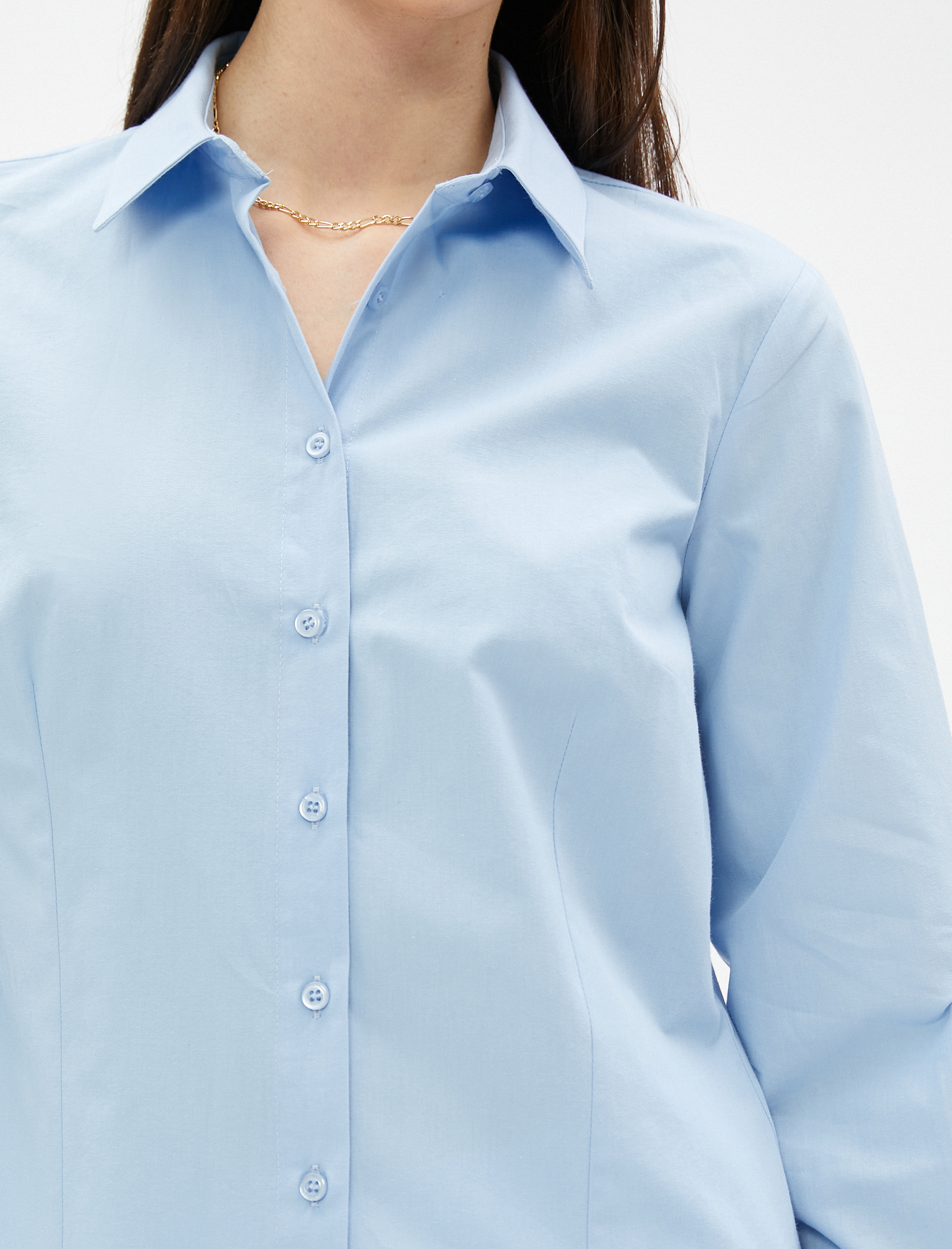   Basic Poplin Gömlek Uzun Kollu