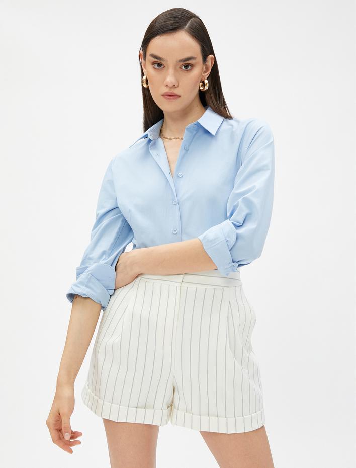  Basic Poplin Gömlek Uzun Kollu