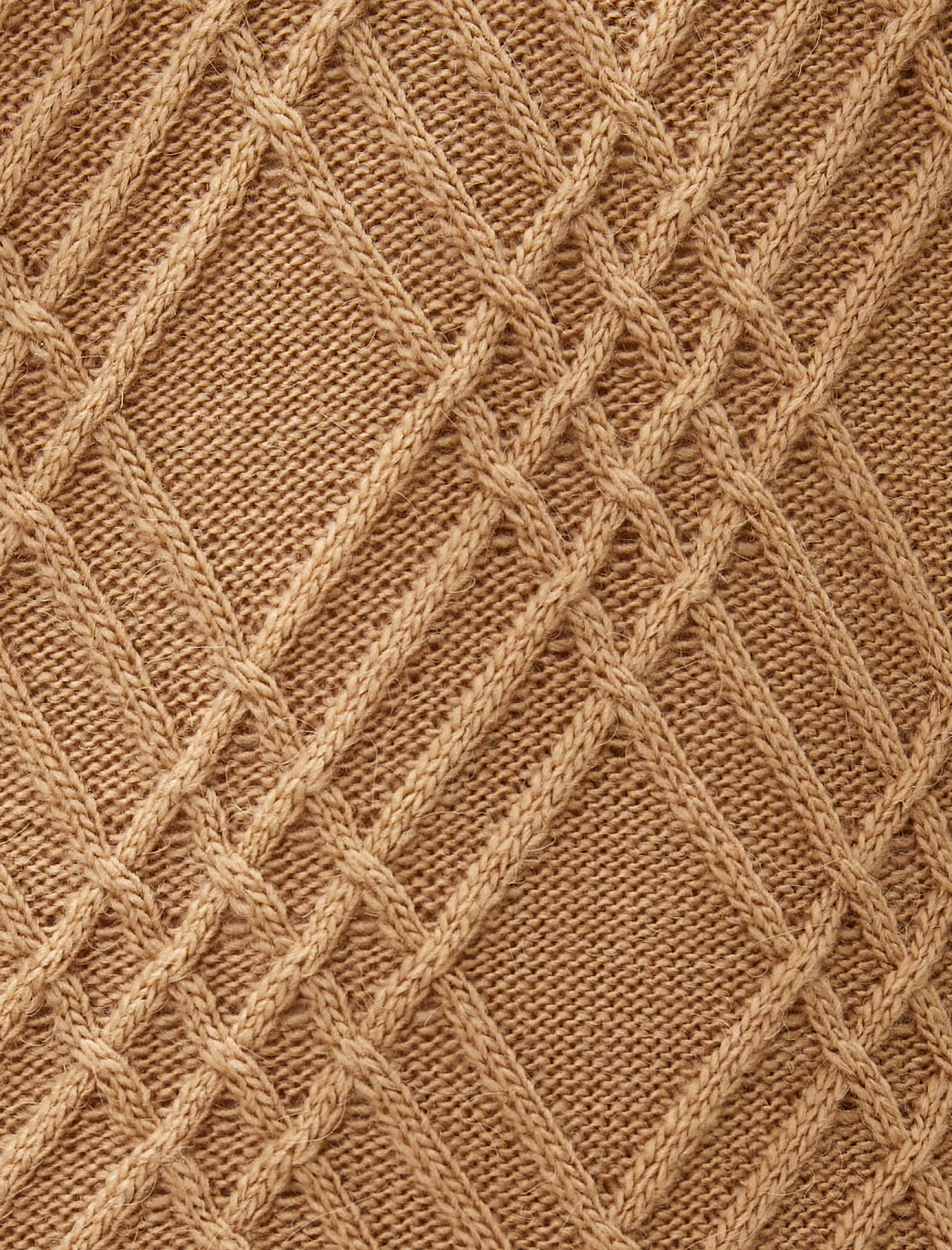   Triko Kazak Baklava Desenli Uzun Kollu Bisiklet Yaka