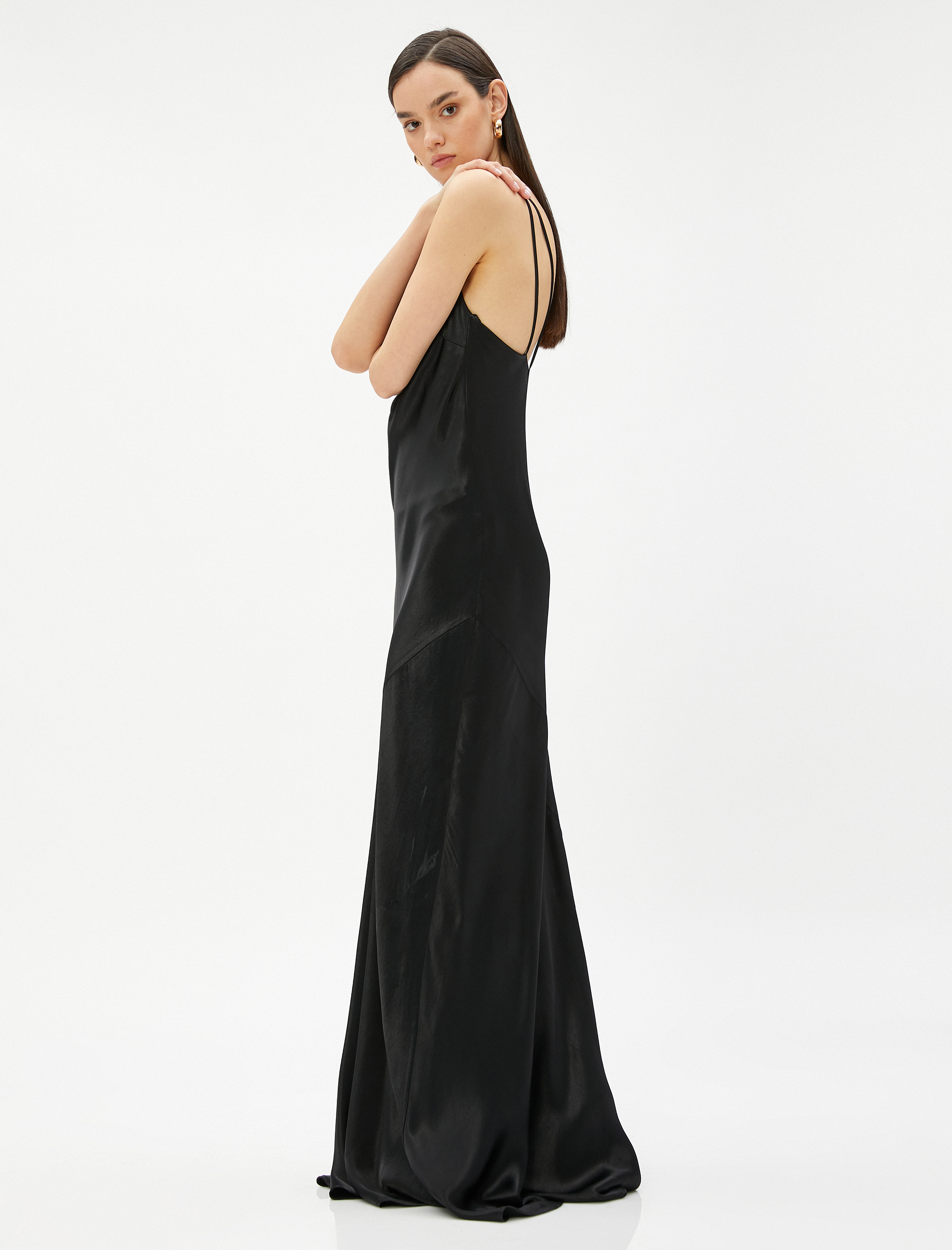   Balık Abiye Elbise Tek Omuz