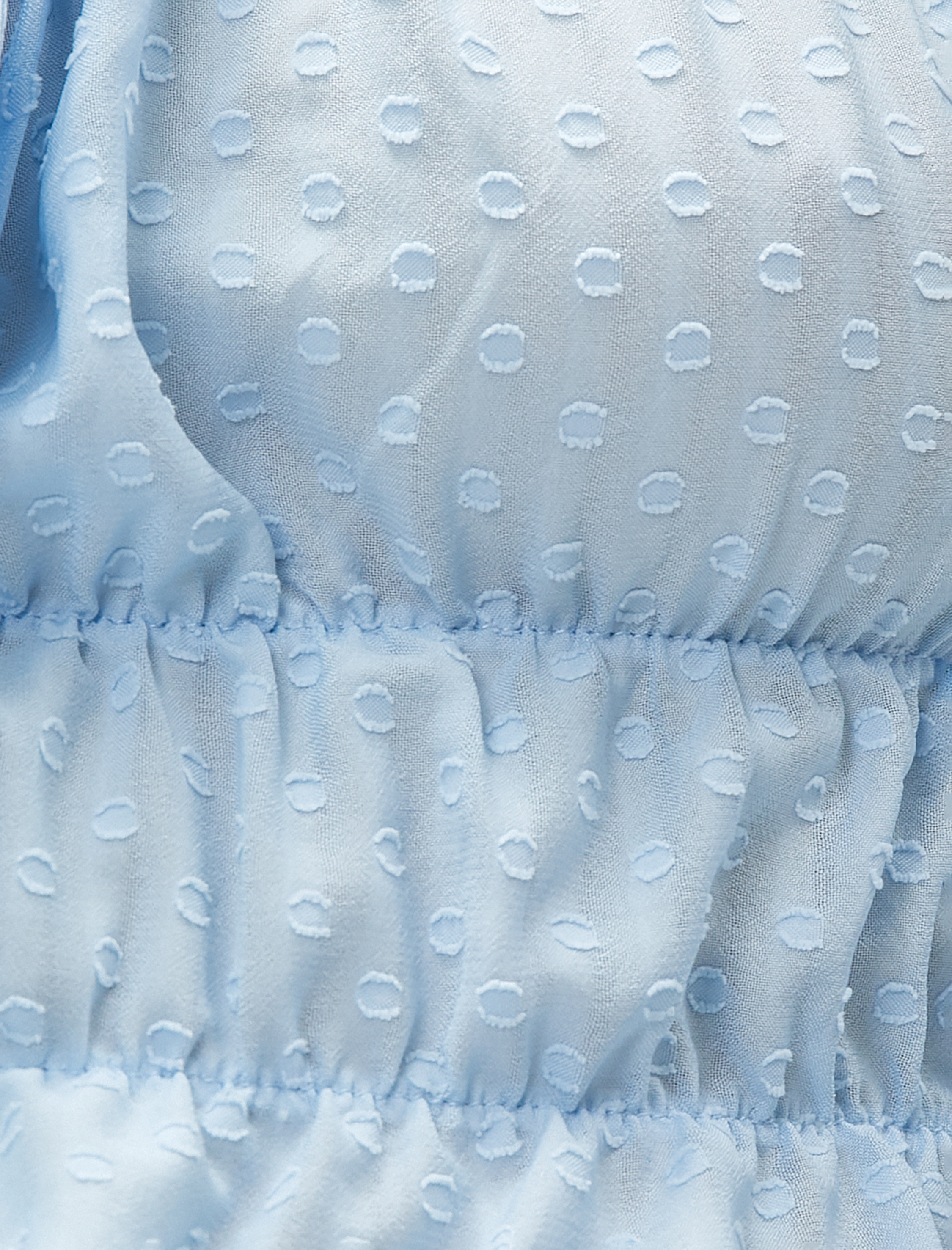   Crop Bluz Balon Kollu Kare Yaka Bağlama Detaylı Fırfırlı