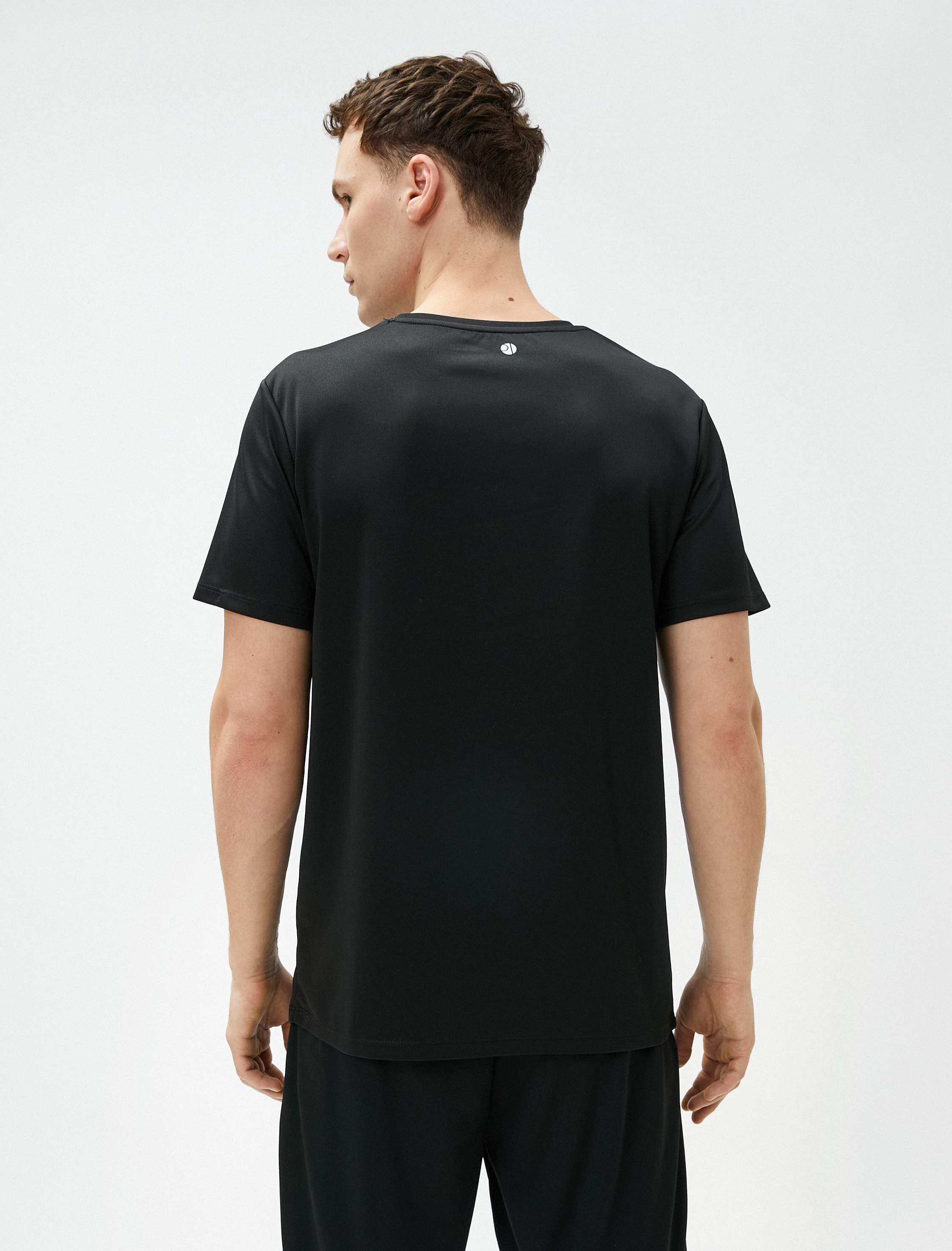   Slogan Baskılı Tişört Bisiklet Yaka Kısa Kollu Pamuklu