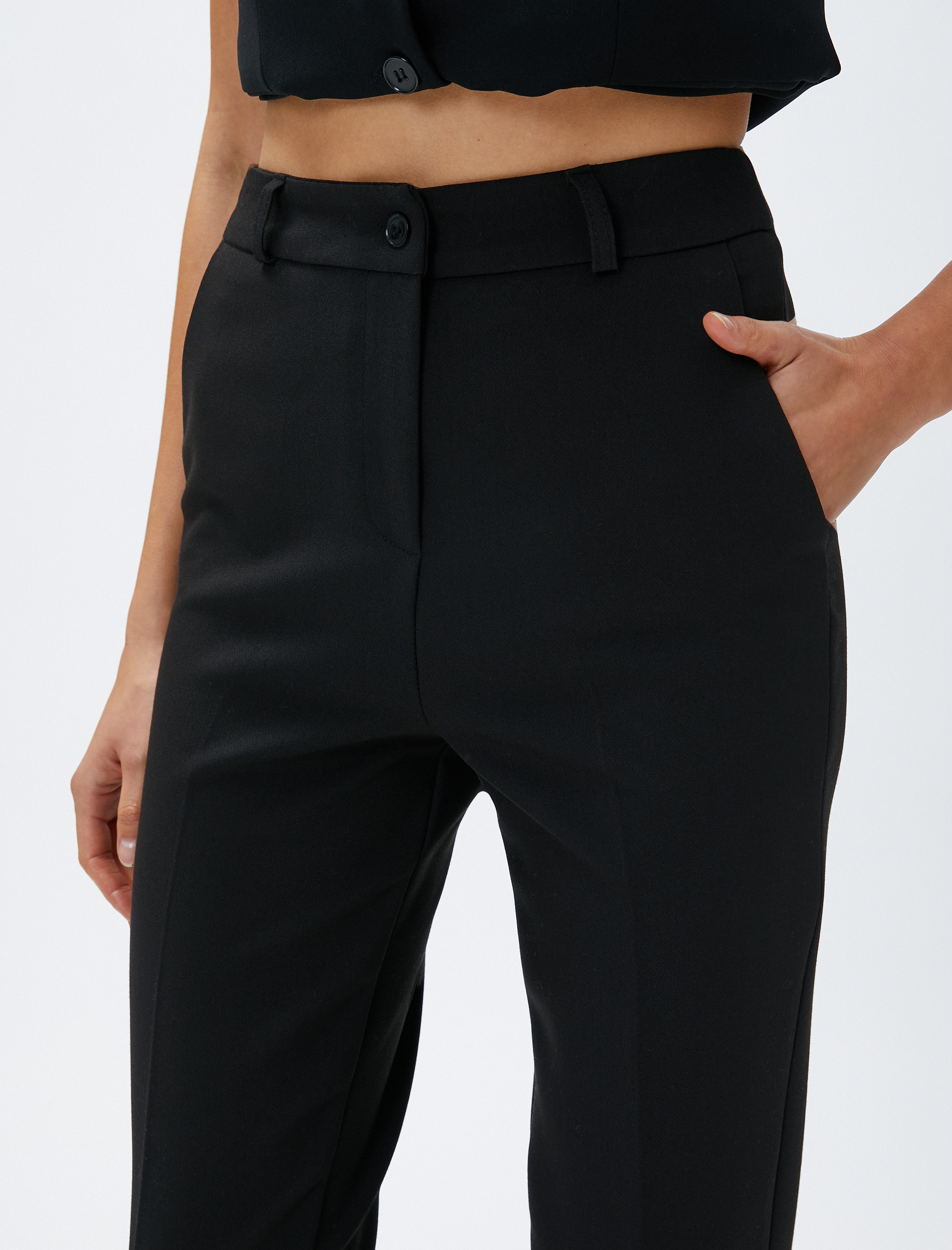   Basic Kumaş Pantolon Yüksek Bel