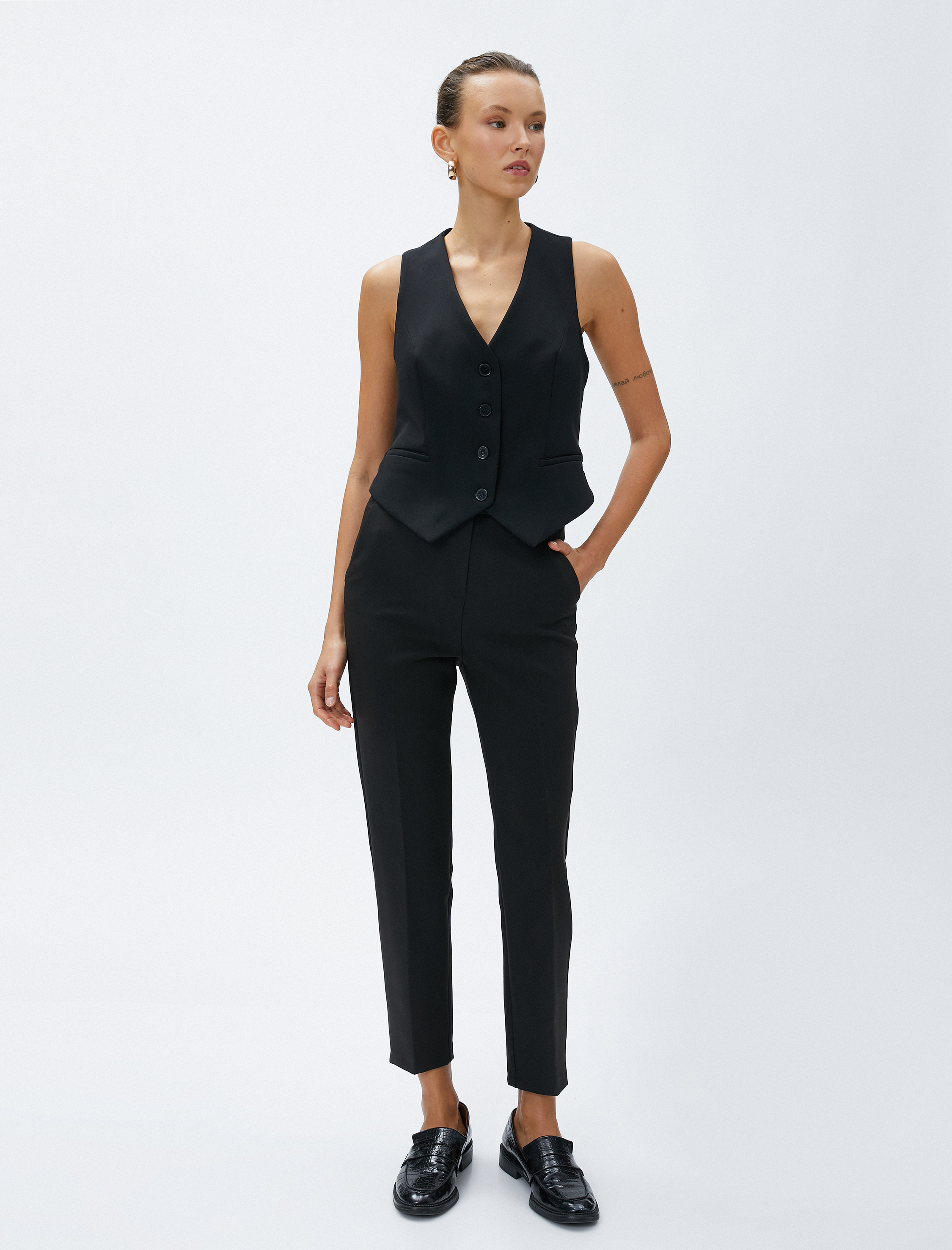   Basic Kumaş Pantolon Yüksek Bel