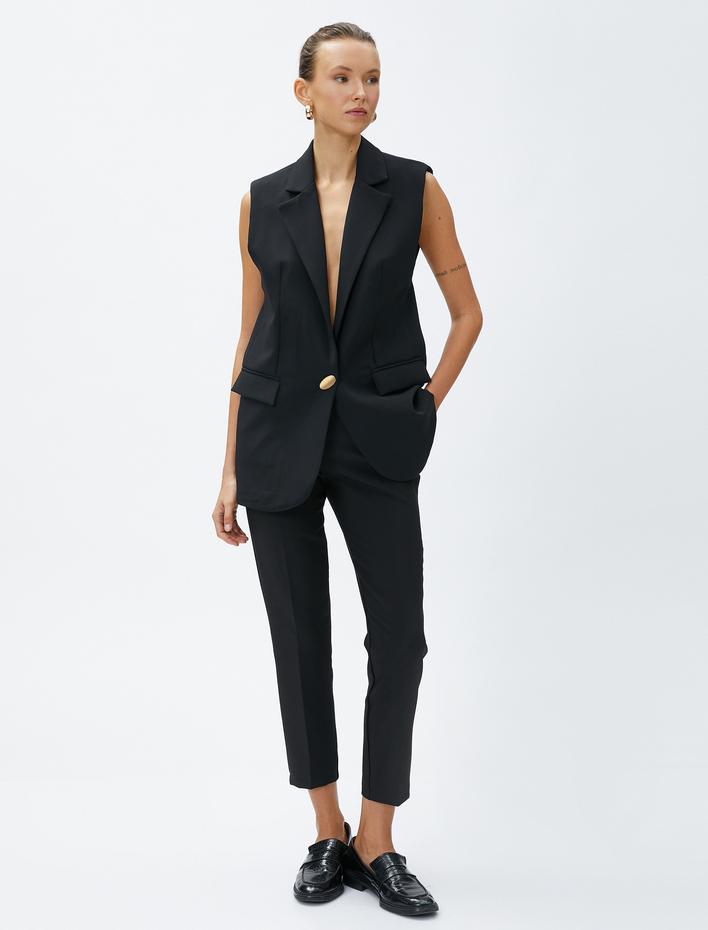  Basic Kumaş Pantolon Slim Fit