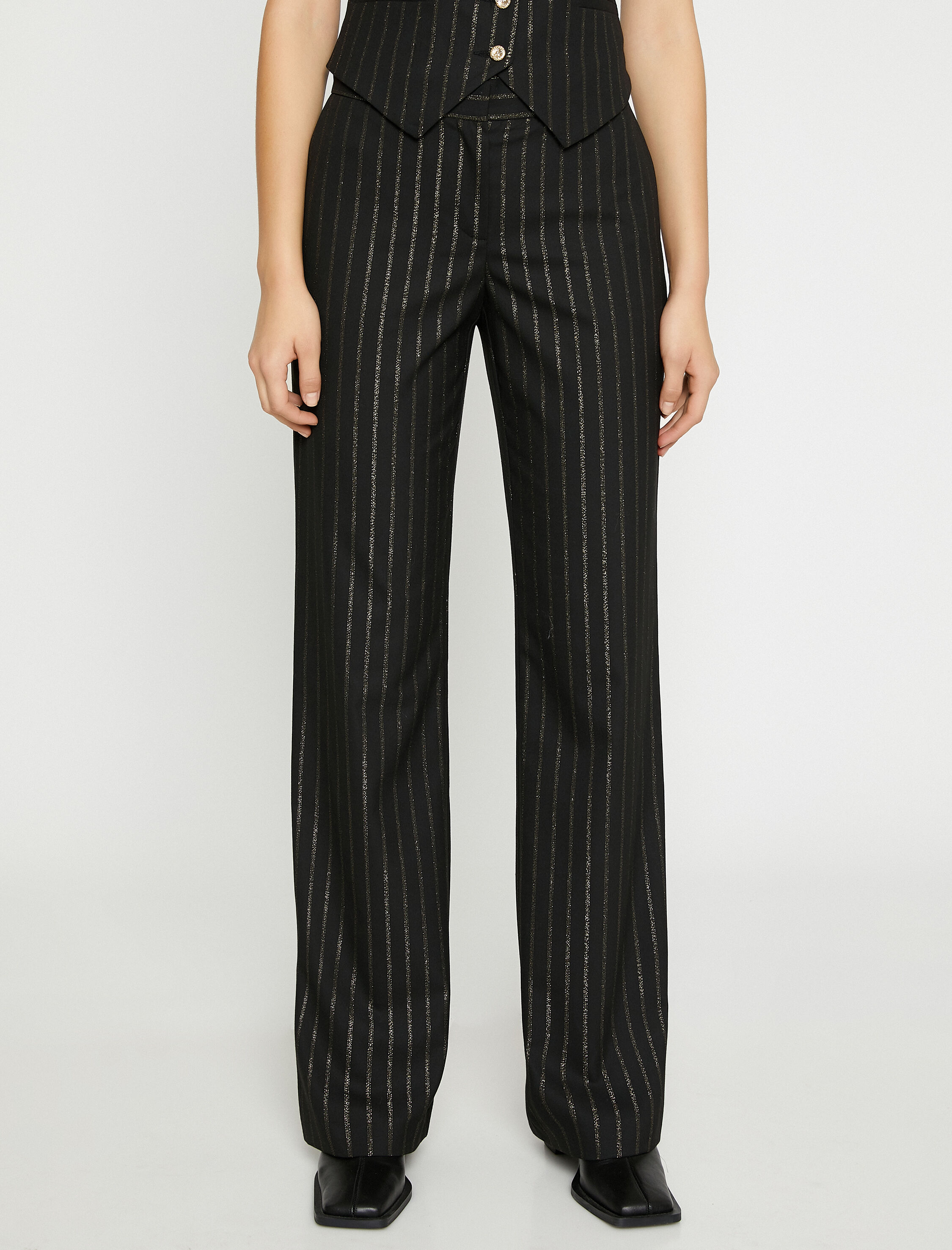   Pırıltılı Bol Paça Pantolon