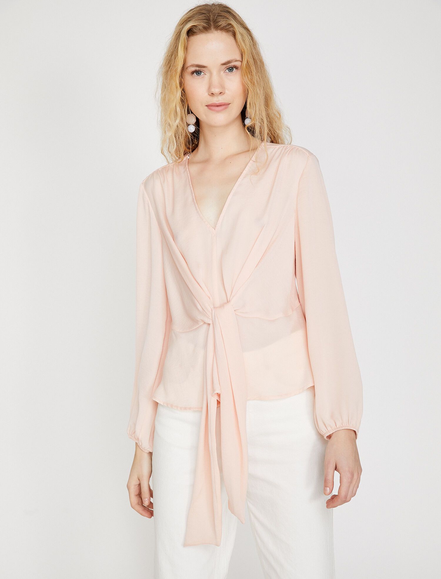   Beli Bağlamalı Bluz