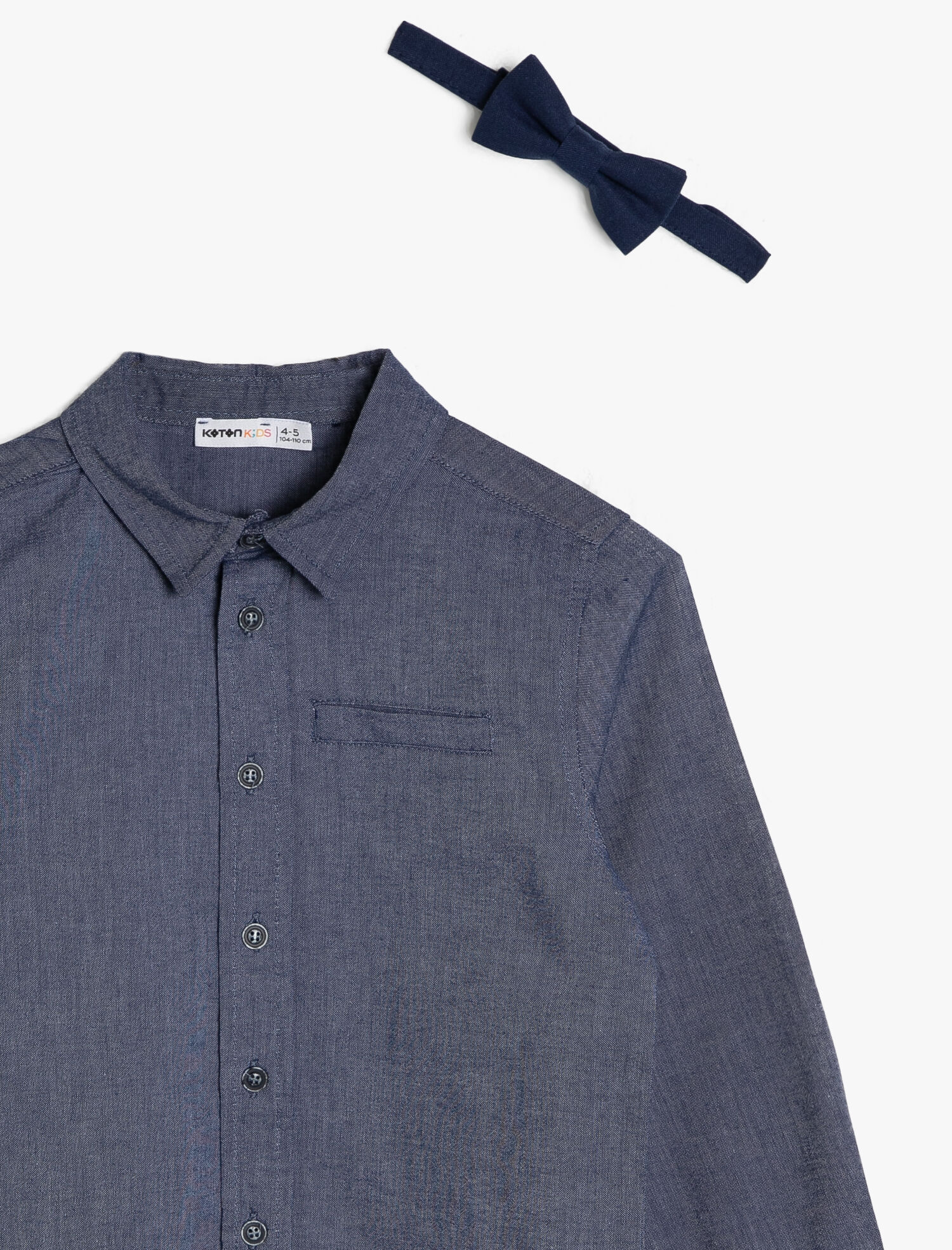 Erkek Çocuk Cep Detaylı Gömlek