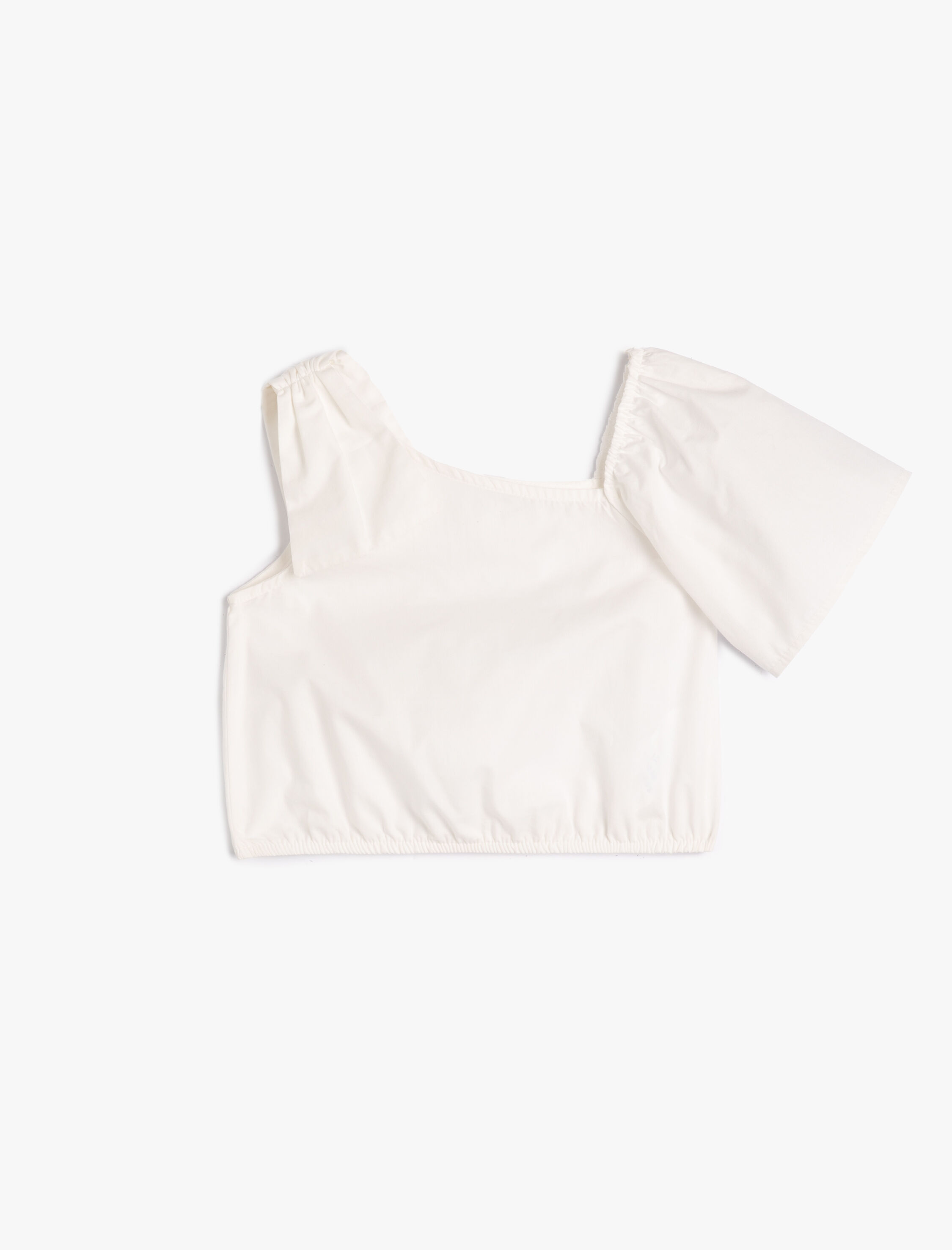  Kız Çocuk Bluz Tek Omuz Fiyonk Detaylı Pamuklu