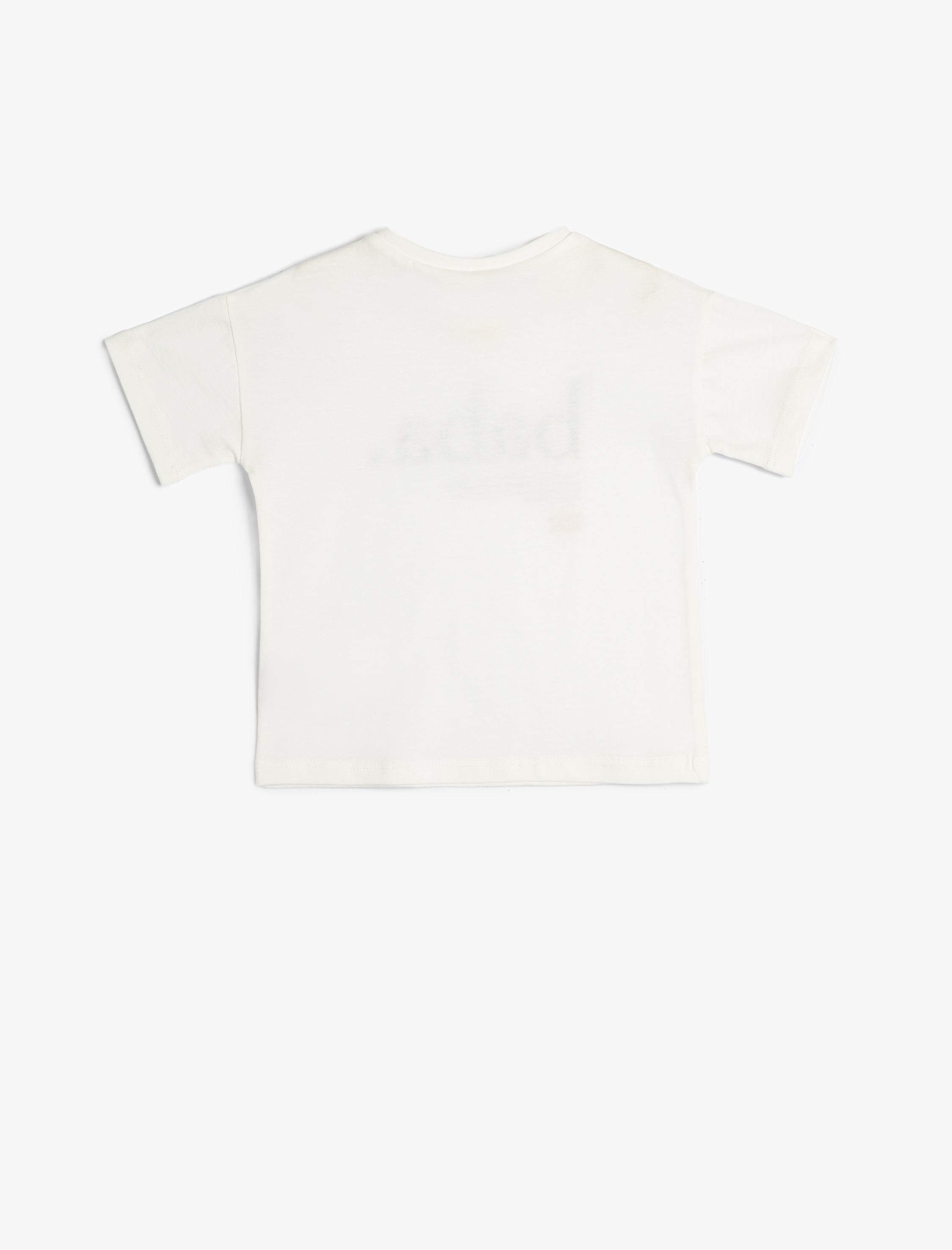  Kız Bebek Tişört Lûgat365 Anne Baskılı Kısa Kollu Bisiklet Yaka Pamuklu