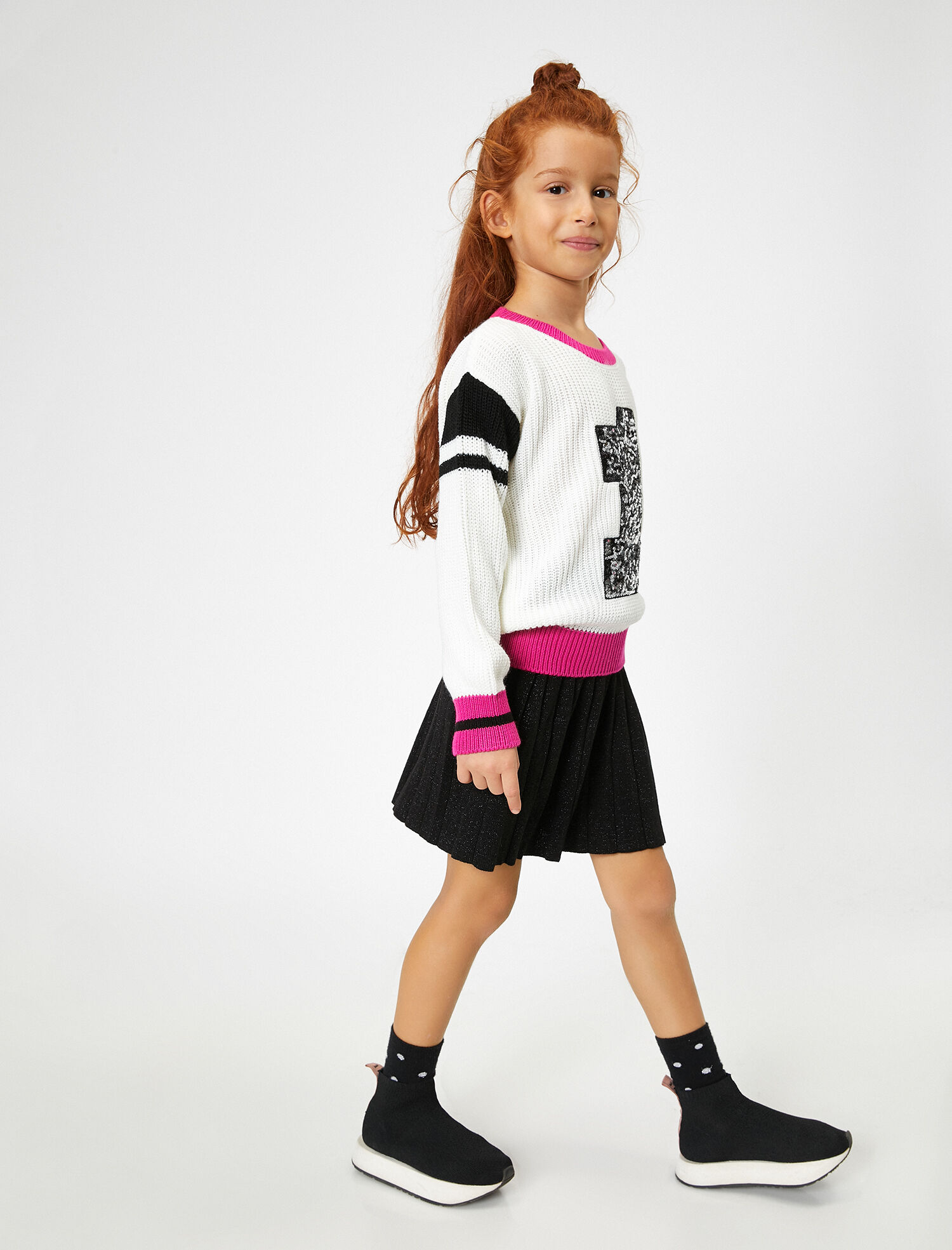  Kız Çocuk Fırfır Detaylı Etek