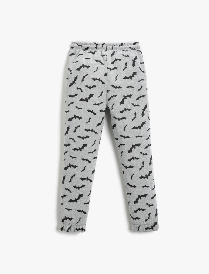 Erkek Çocuk Batman Lisanslı Baskılı Jogger Eşofman Altı Beli Bağlamalı