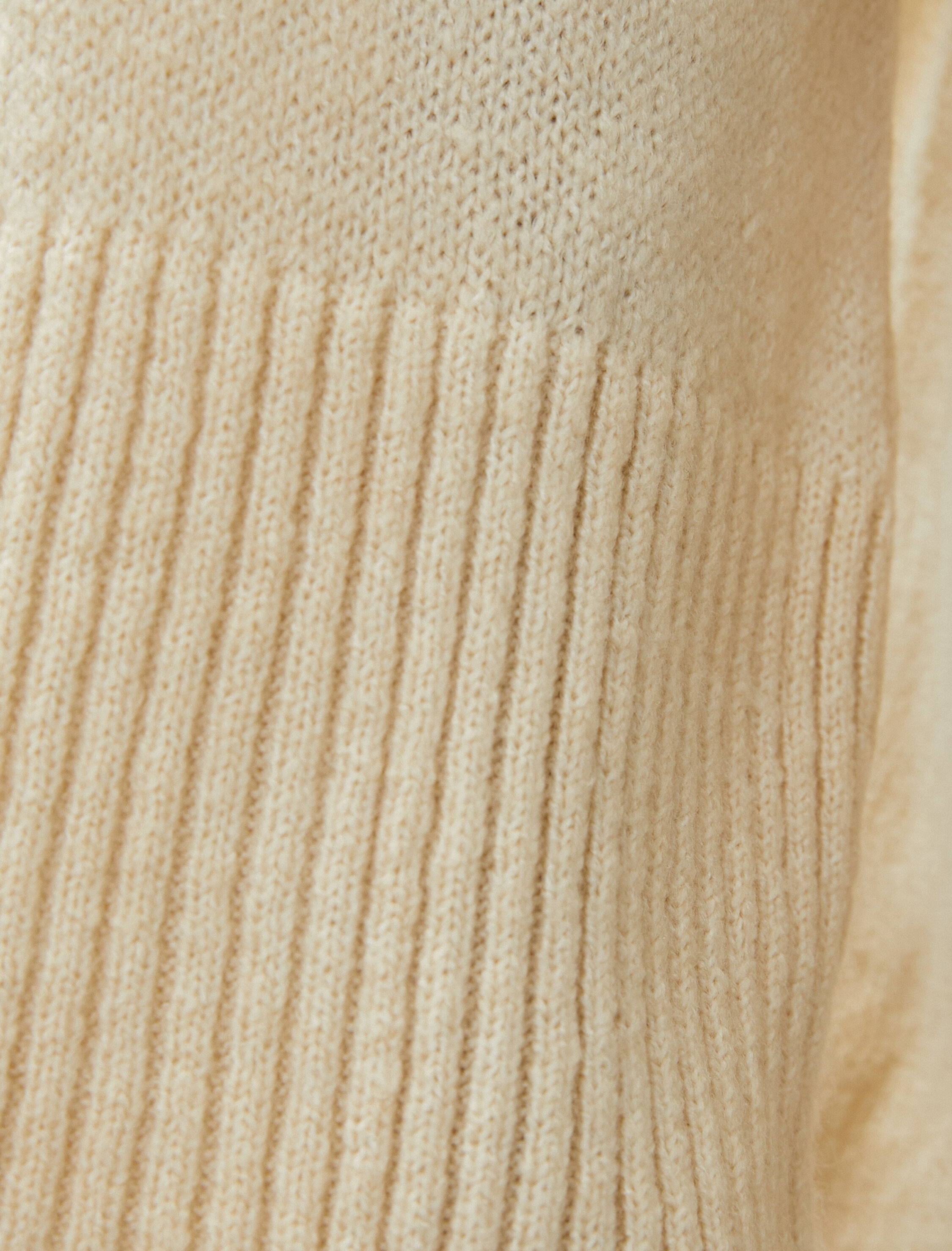 Oversize Balıkçı Yaka Kazak Akrilik