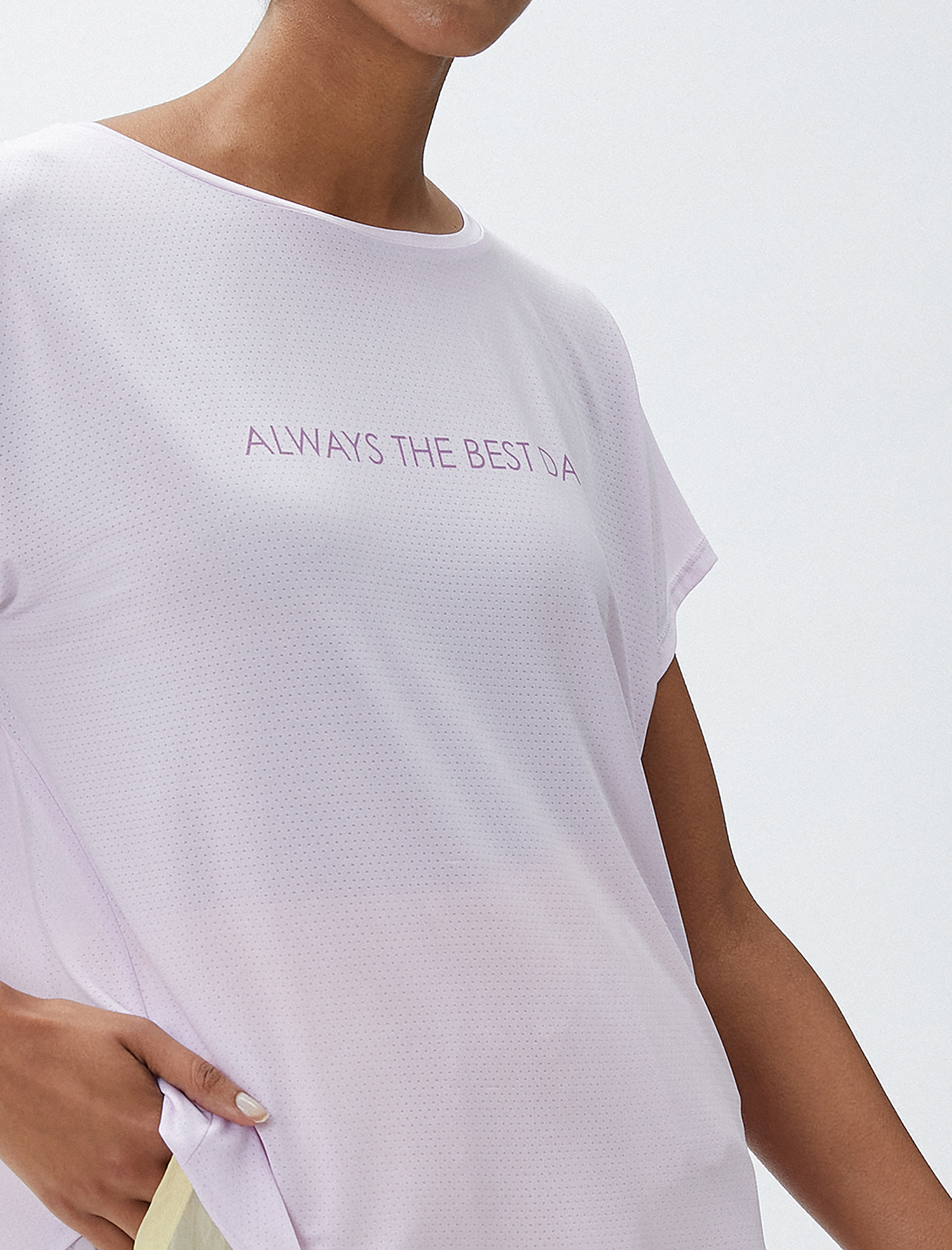   Spor Tişört Relax Fit Slogan Baskılı
