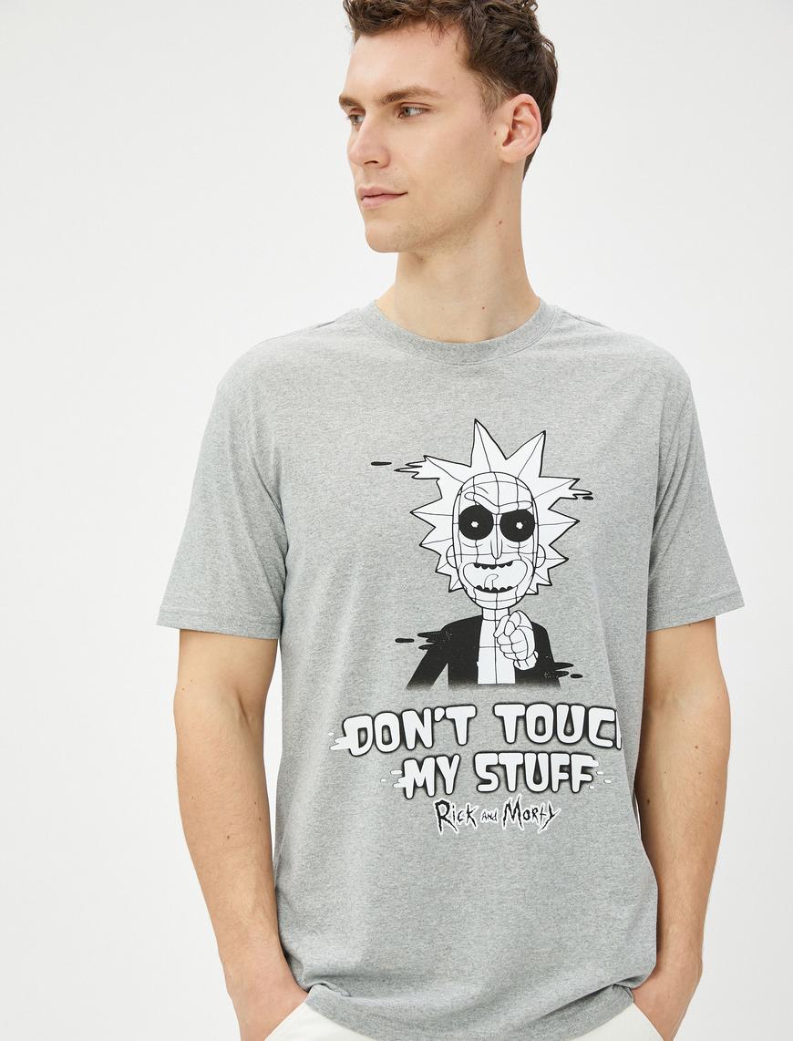   Rick and Morty Oversize Tişört Lisanslı Baskılı