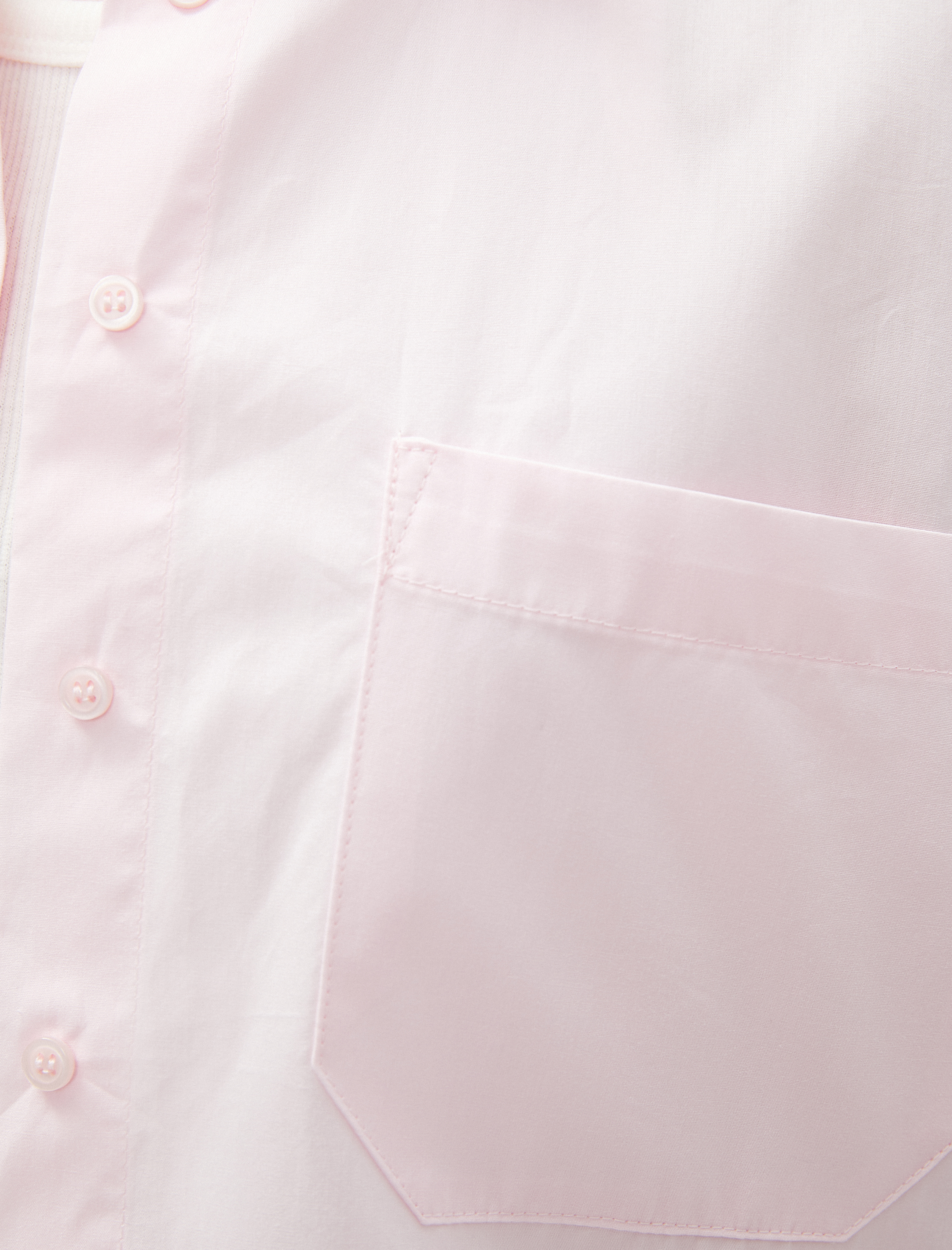   Oversize Poplin Gömlek Cepli Pamuklu