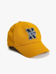 Kep Şapka Kolej İşlemeli Pamuklu