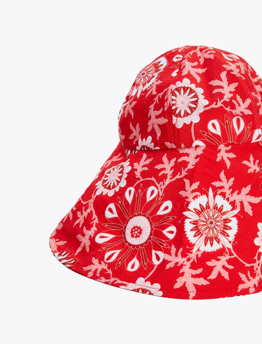  Kadın Çiçekli Bucket Şapka - Tuba Ünsal X Koton