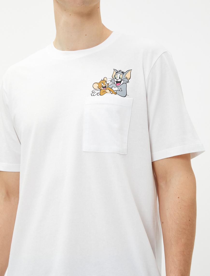   Tom ve Jerry Cepli Tişört Lisanslı Baskılı