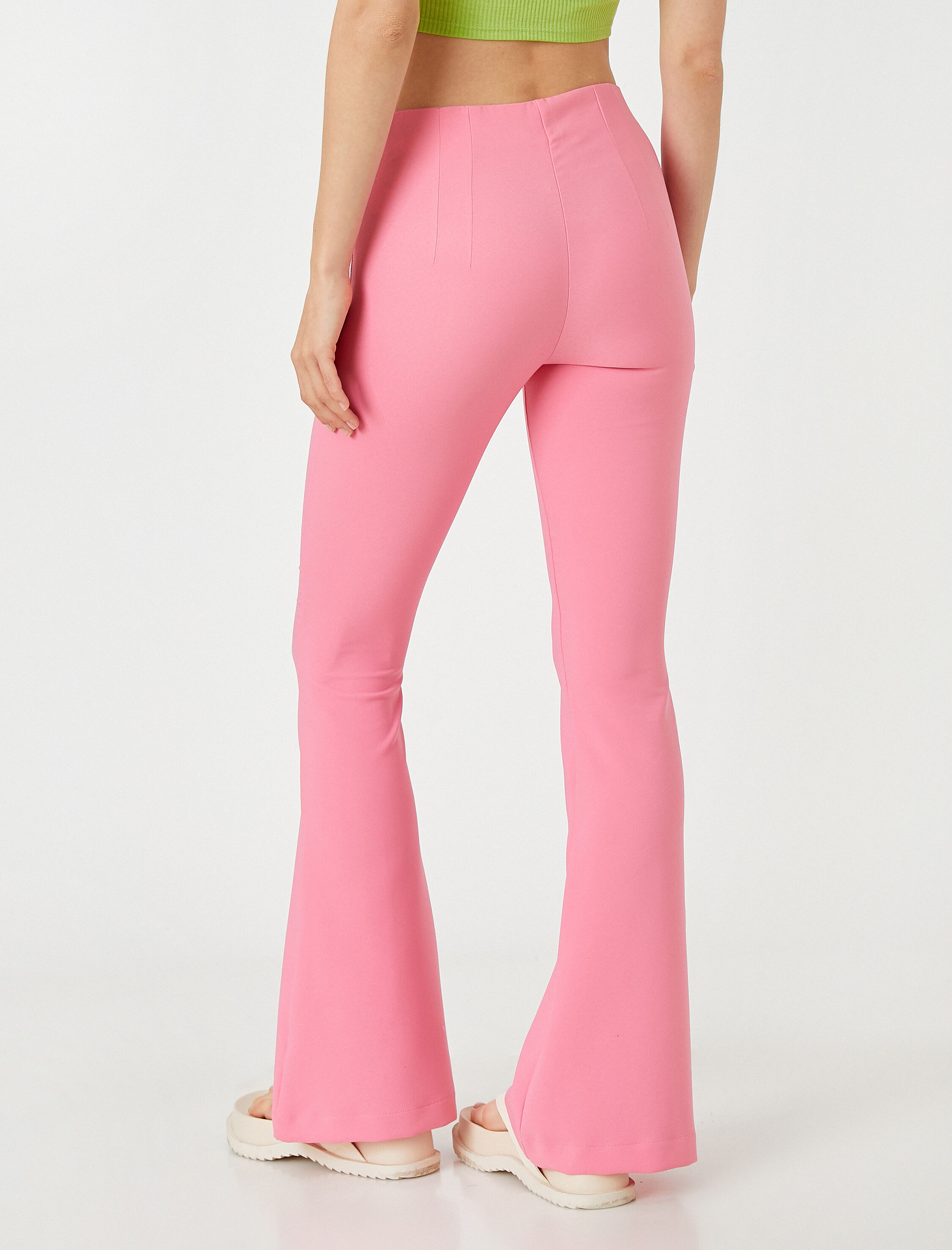   İspanyol Paça Pantolon Yırtmaçlı