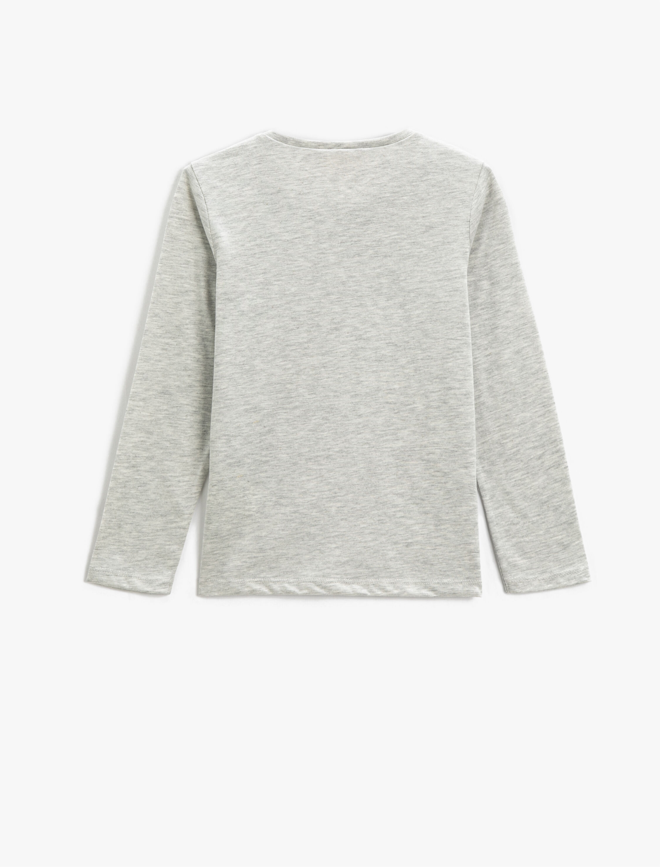  Kız Çocuk Uzun Kollu Tişört Baskılı Bisiklet Yaka