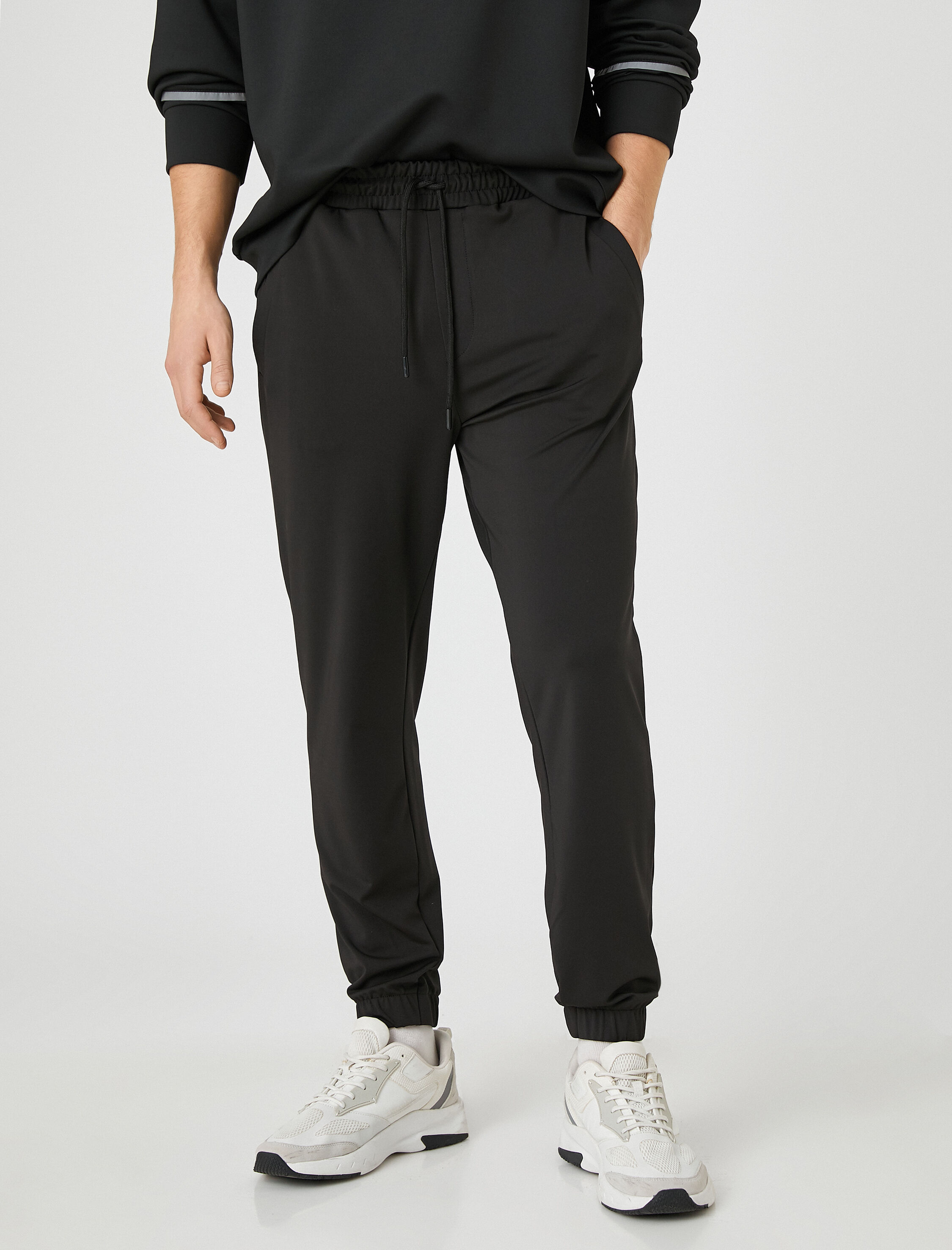   Basic Jogger Eşofman Altı Beli Bağcıklı Cepli