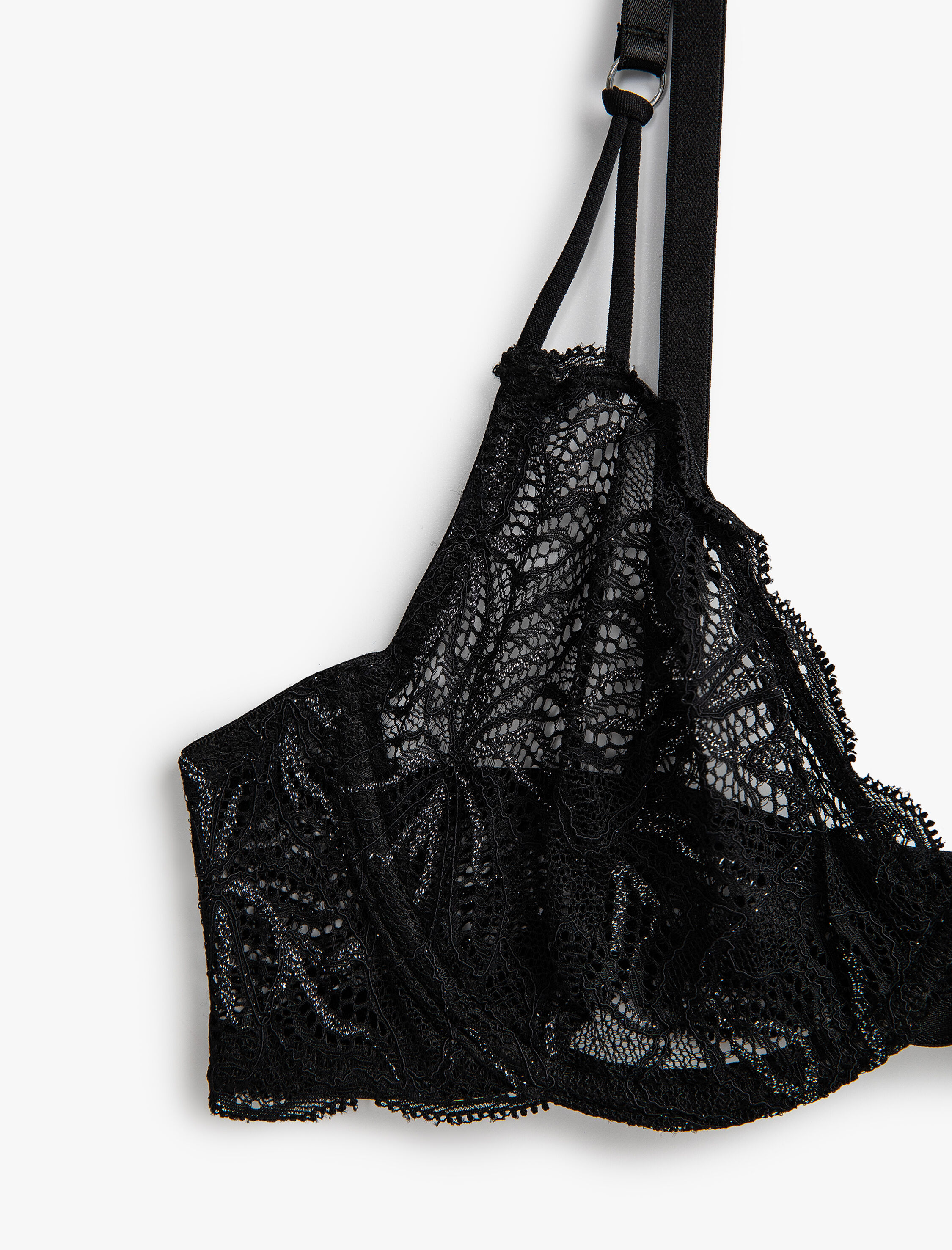   Dantelli Sütyen Dolgusuz Kapsız Balensiz