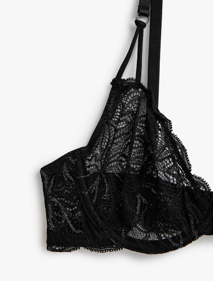  Dantelli Sütyen Dolgusuz Kapsız Balensiz