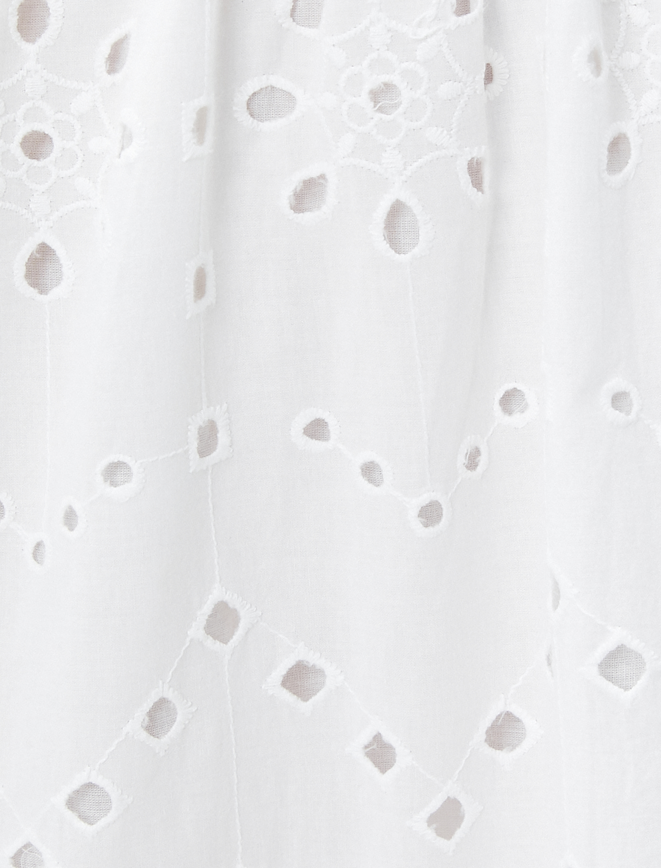   Uzun Yazlık Elbise V Yaka Brodeli