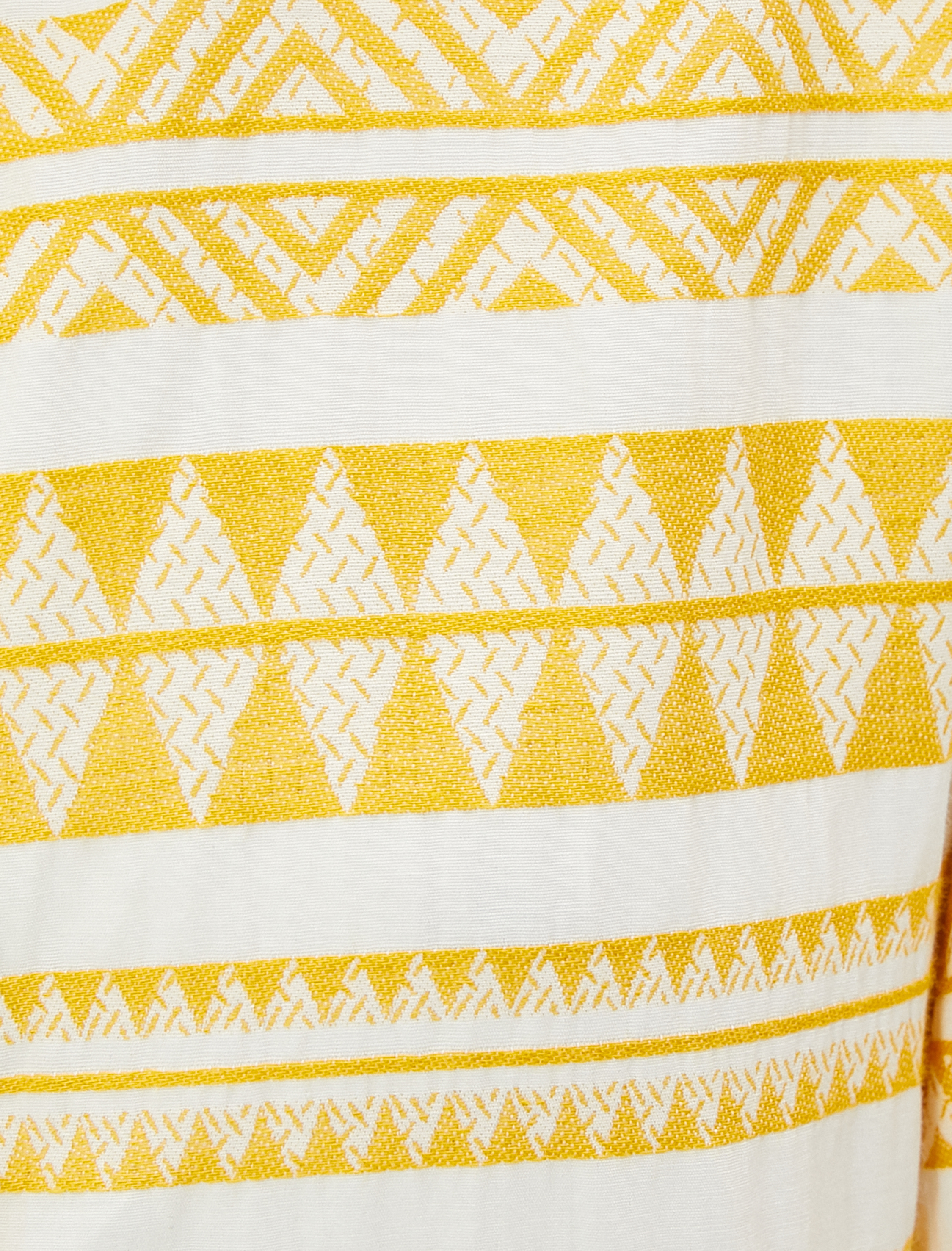   Etnik Desenli Gömlek Elbise Balon Kol