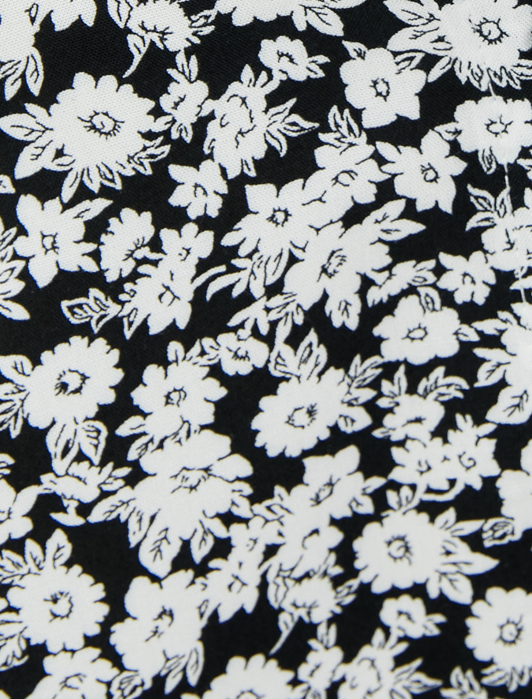   Çiçekli Gömlek Kısa Kollu Viskon