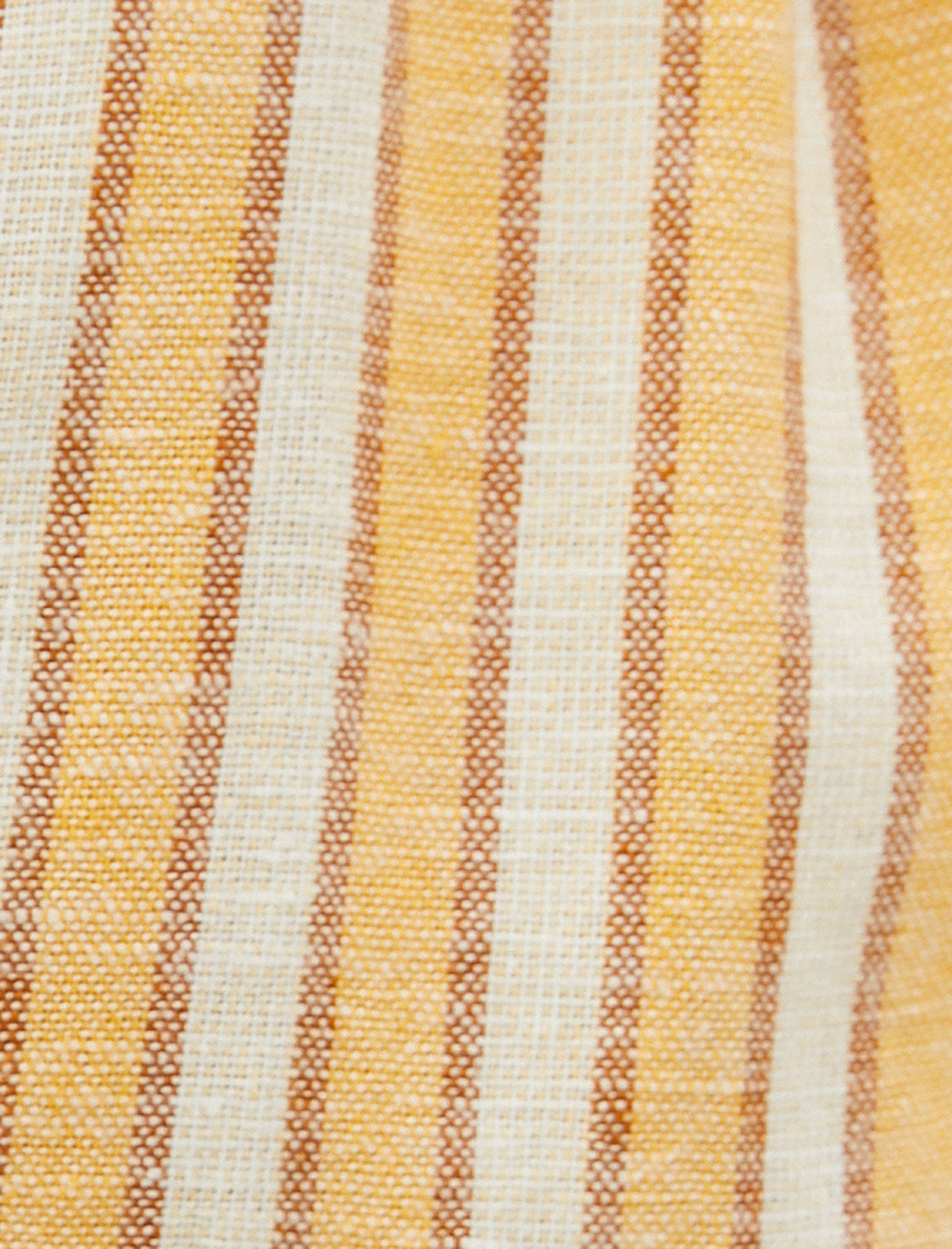   Midi Gömlek Elbise Kolsuz Beli Bağcıklı Keten Karışımlı