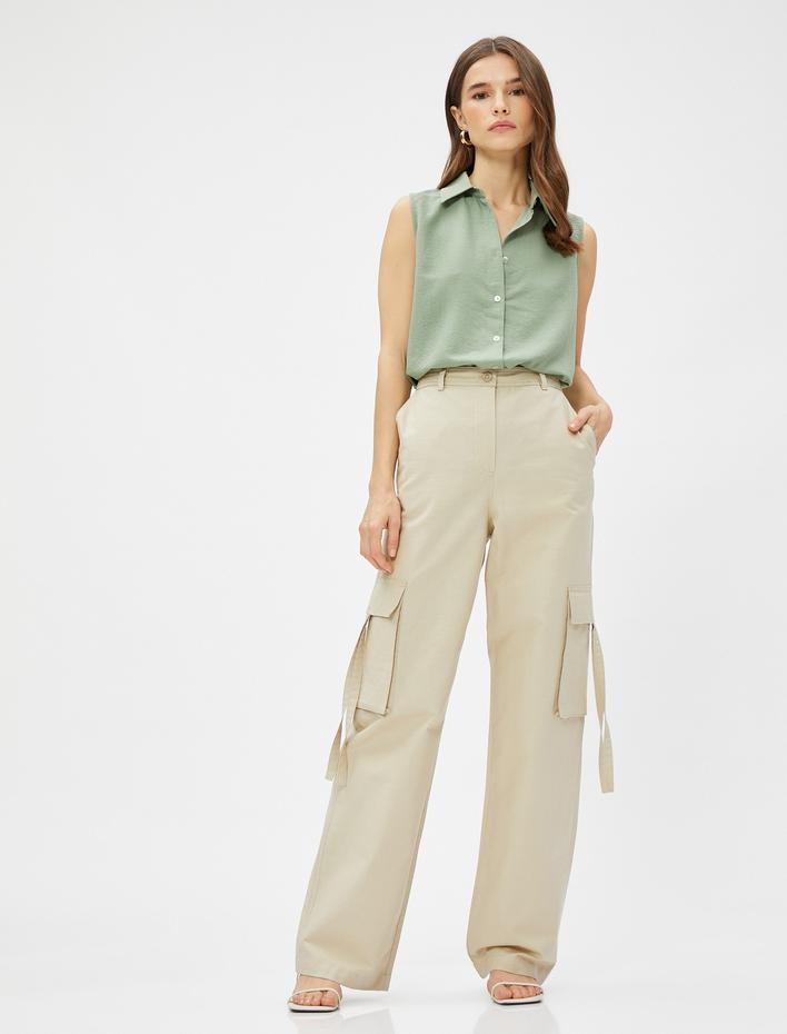  Kolsuz Basic Gömlek Düğmeli