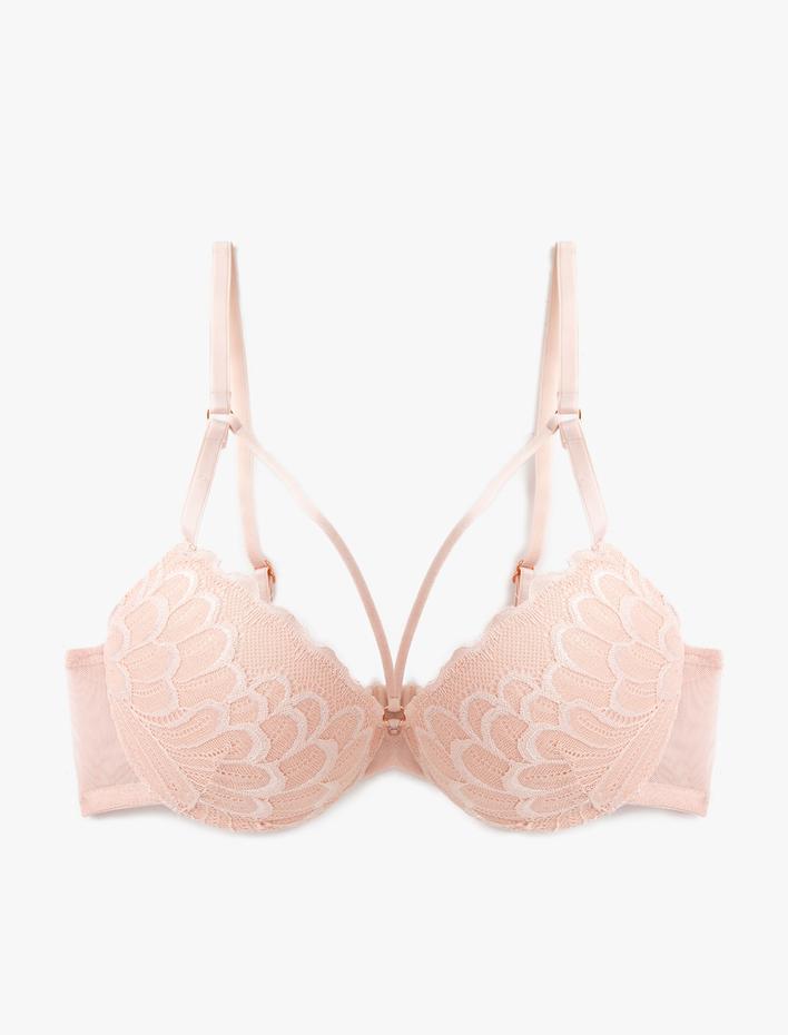  Push Up Sütyen Destekli Dolgulu Kaplı Balenli