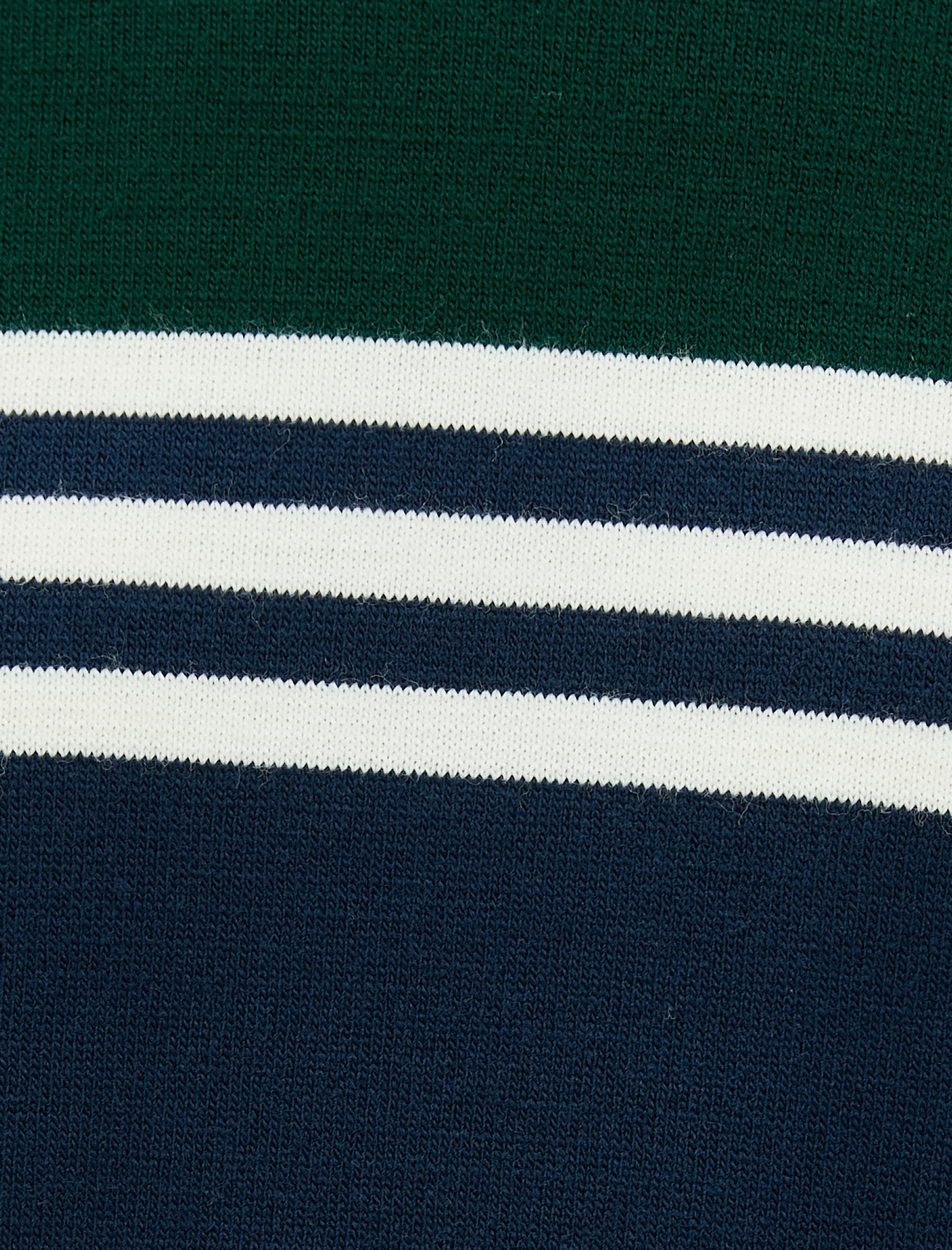   Triko Kazak Renk Bloklu Bisiklet Yaka