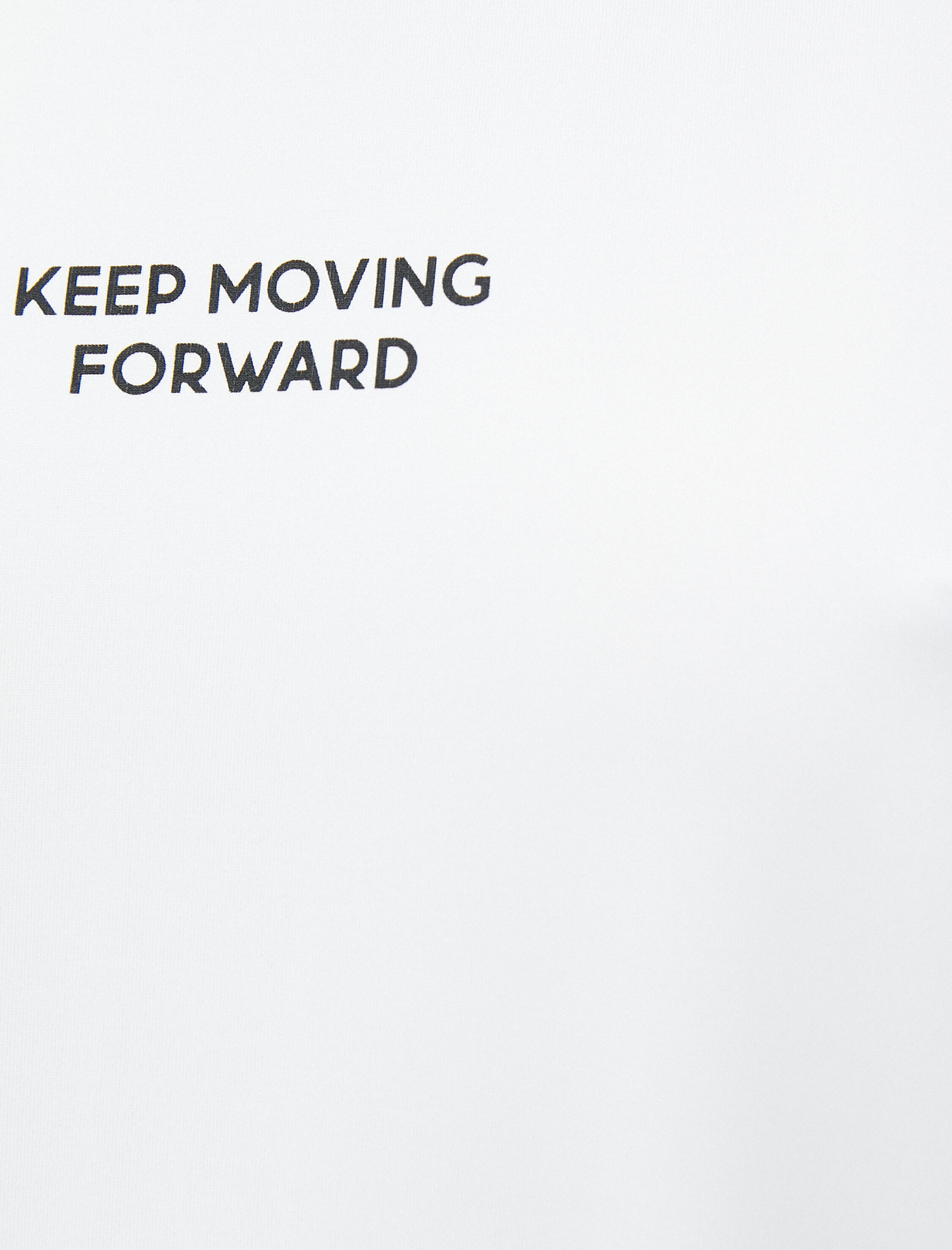   Spor Tişört Slogan Baskılı Relax Fit Düşük Kollu