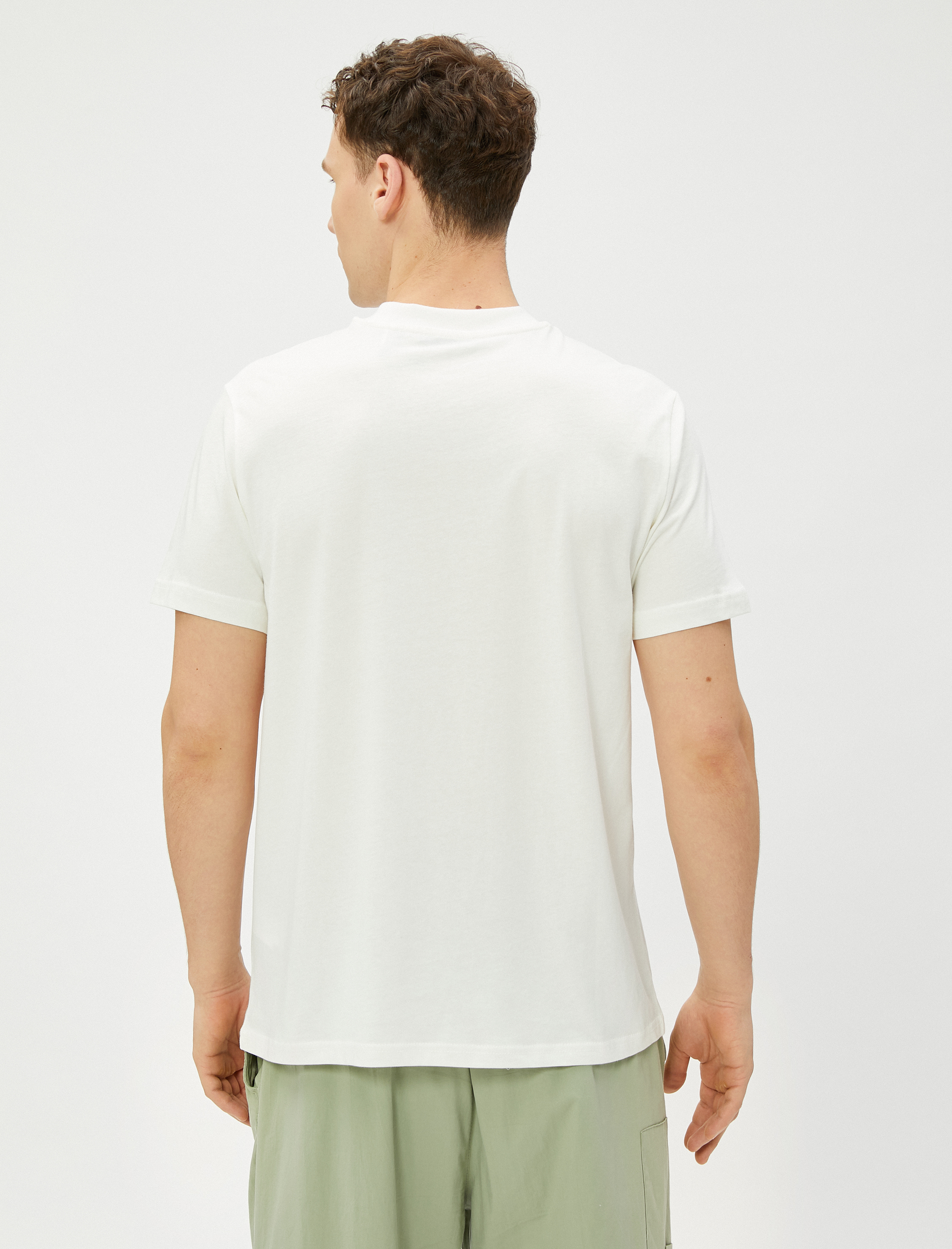   Basic Tişört Bisiklet Yaka Kısa Kollu