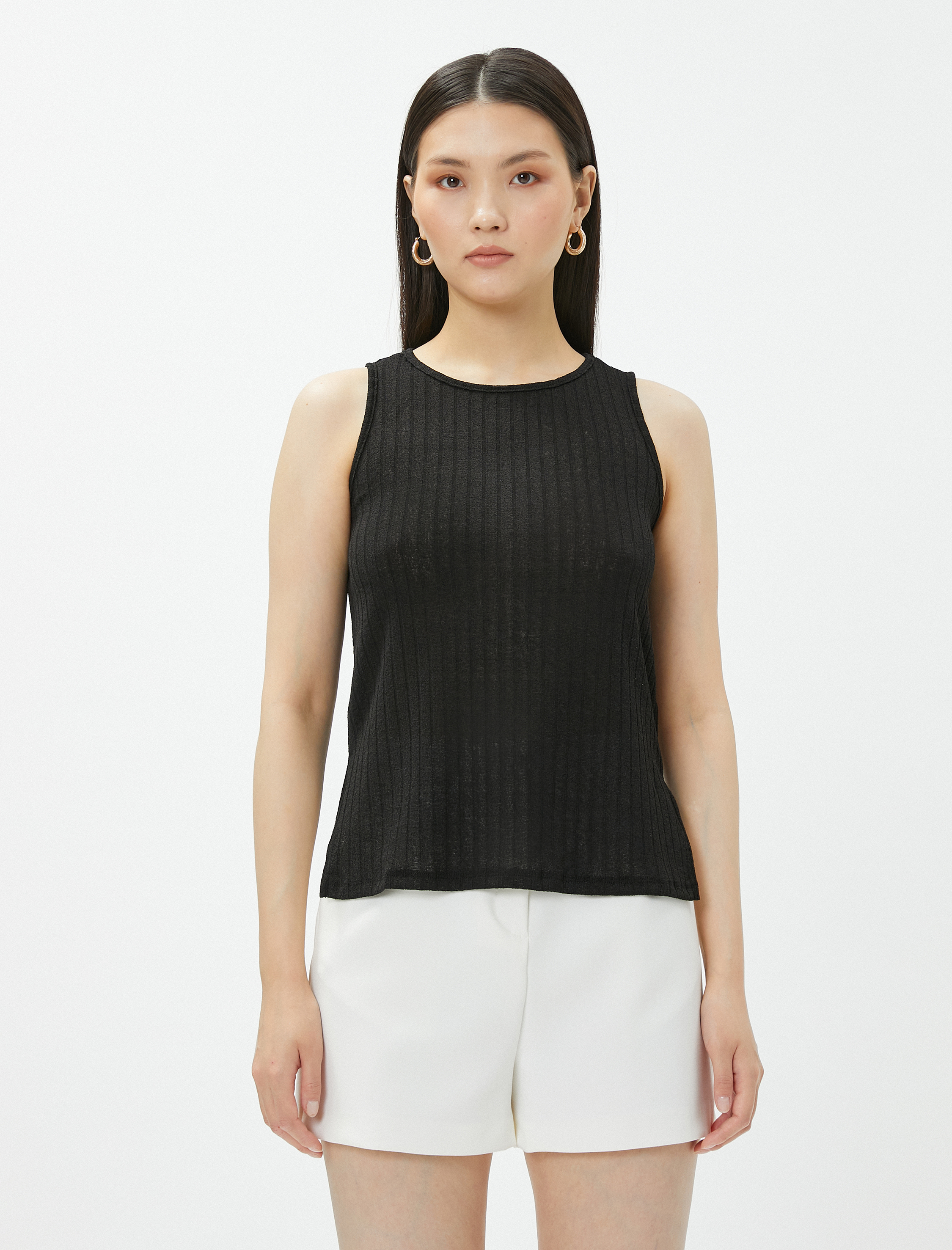  Slim Fit Triko Atlet Halter Yaka
