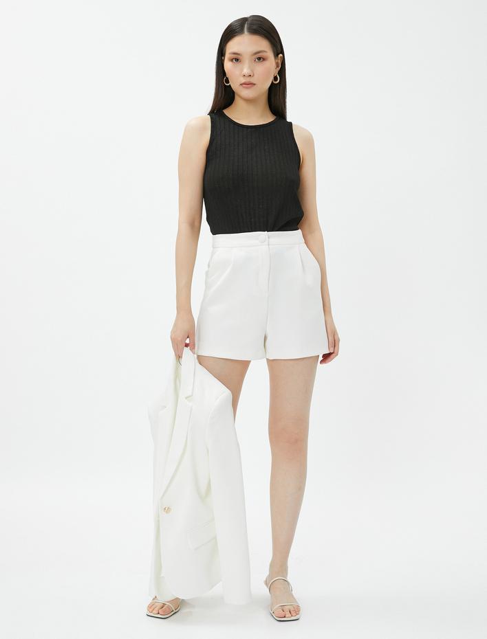  Slim Fit Triko Atlet Halter Yaka