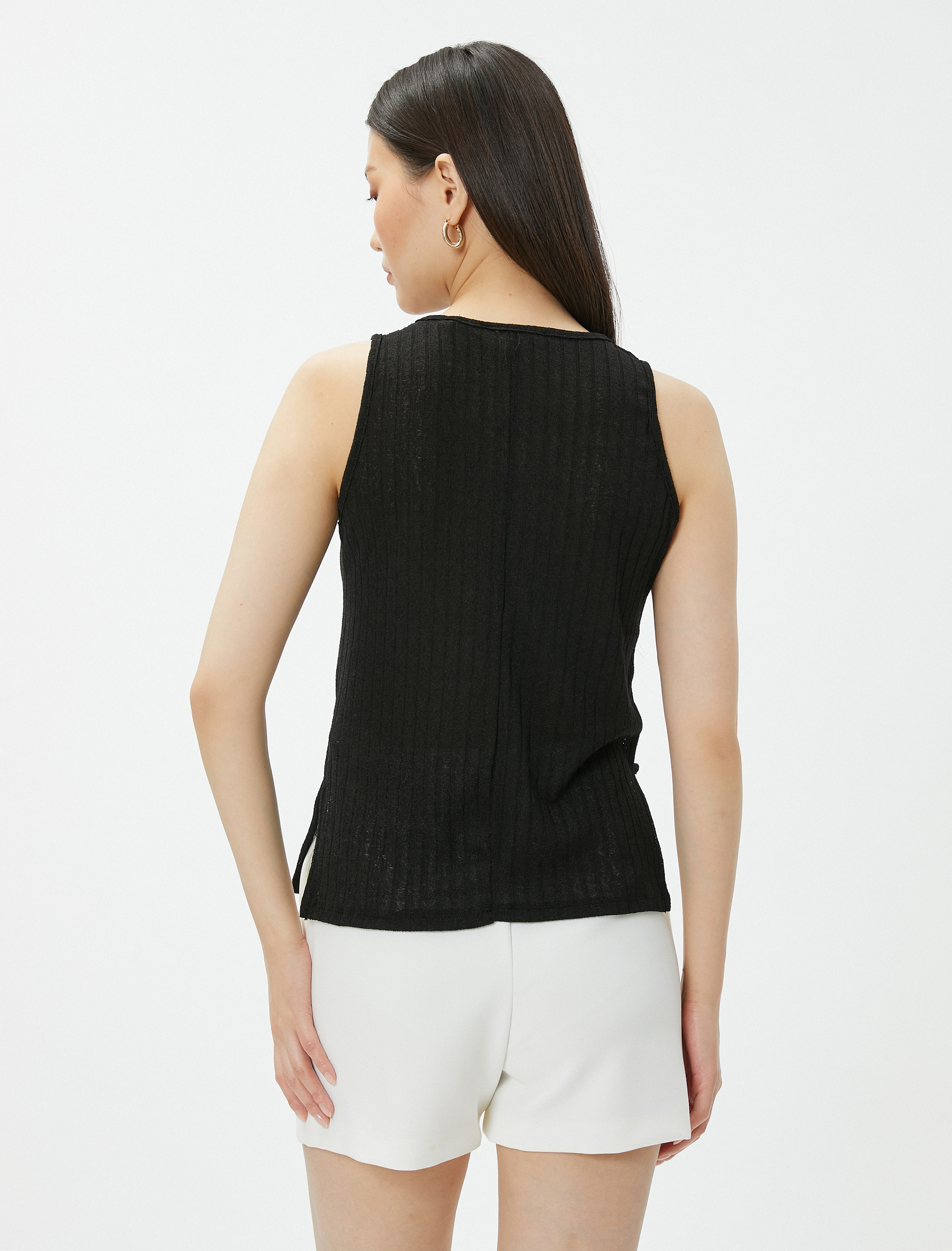   Slim Fit Triko Atlet Halter Yaka