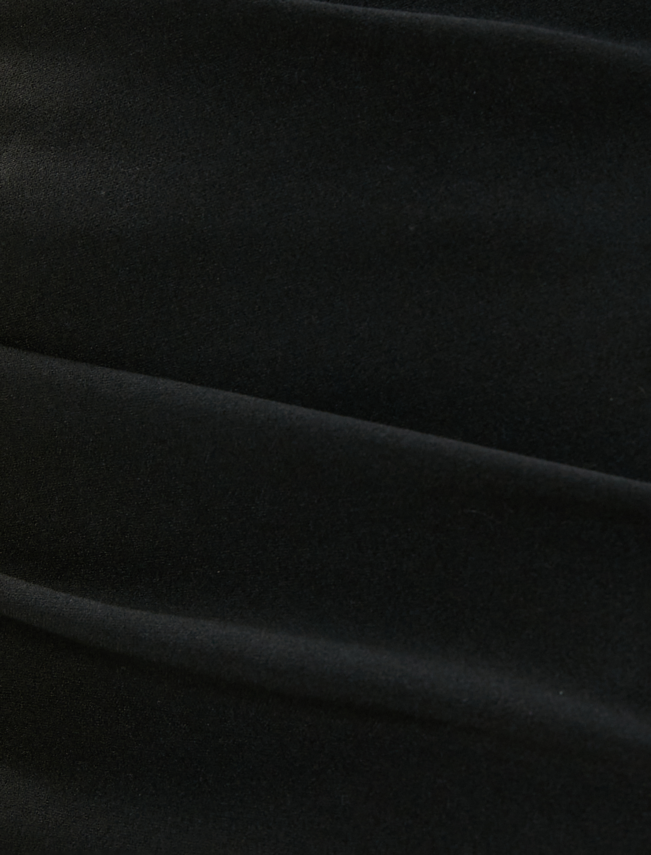   Mini Etek Drapeli Asimetrik Slim Fit