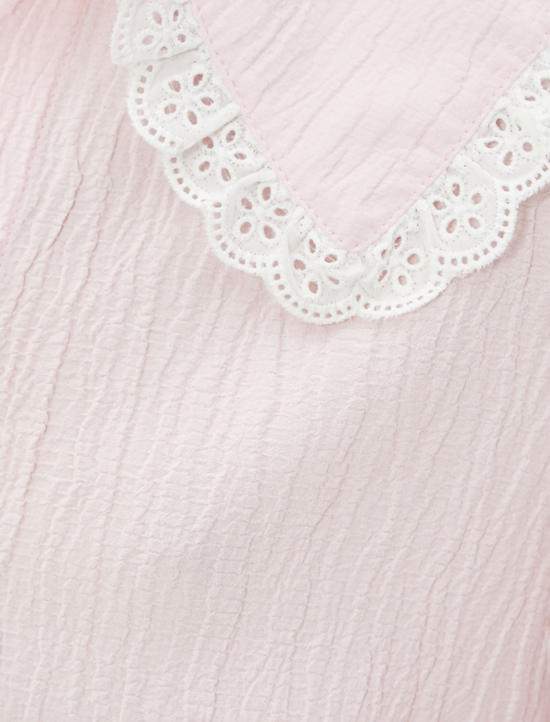   Bebe Yaka Gömlek Fisto Detaylı Balon Kol