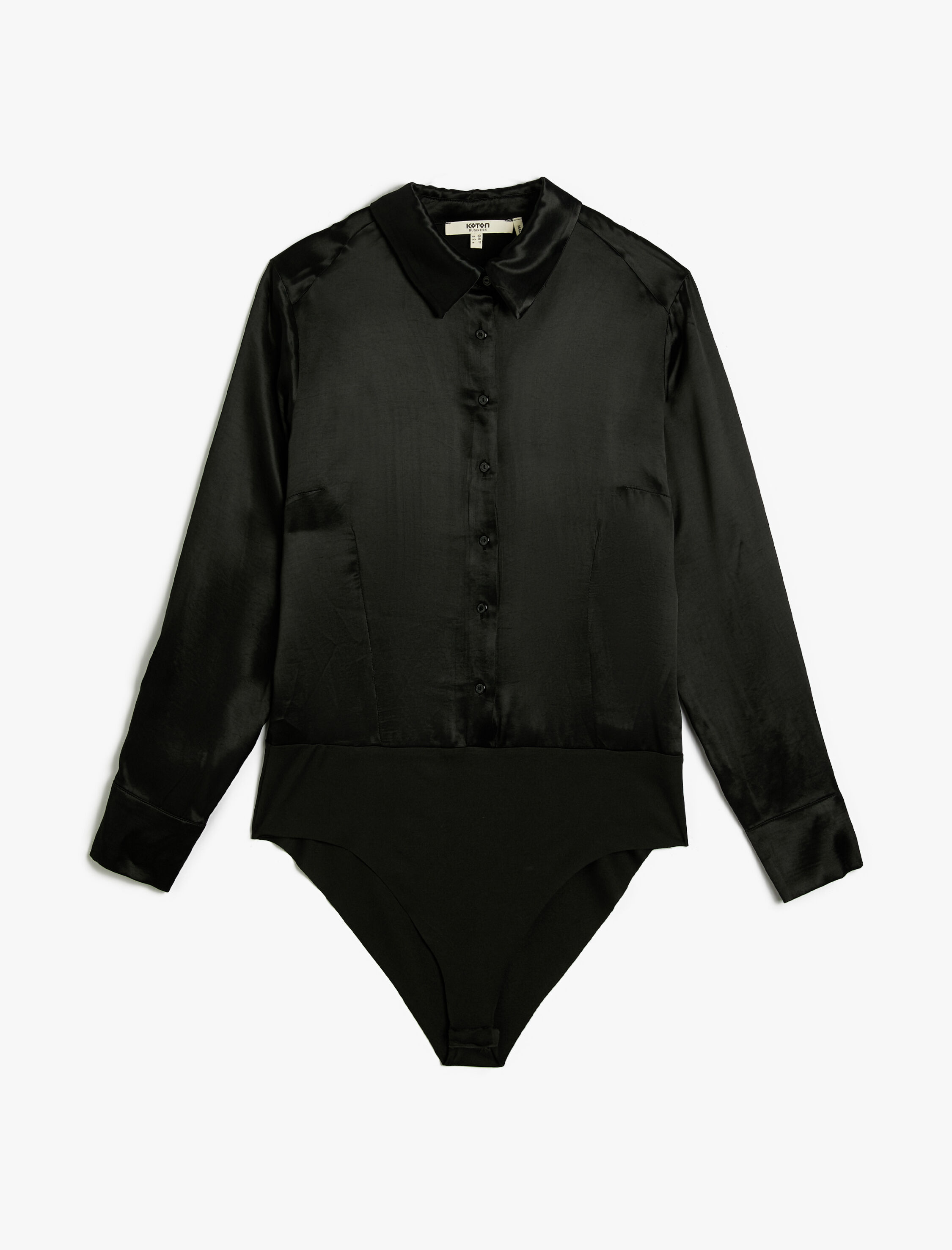   Saten Gömlek Uzun Kollu Düğmeli