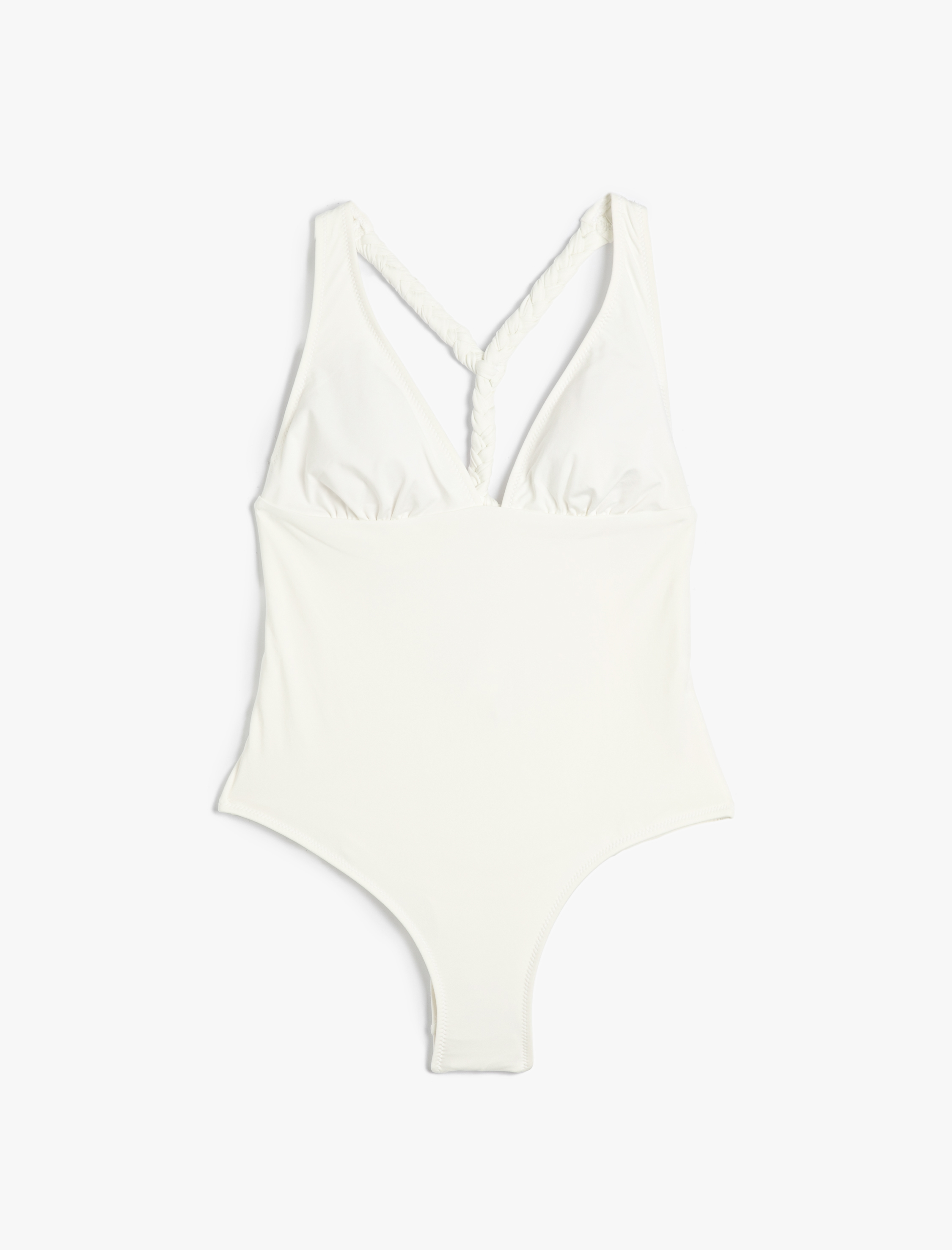   Mayo V Yaka Örgü Sırt Detaylı Kaplı