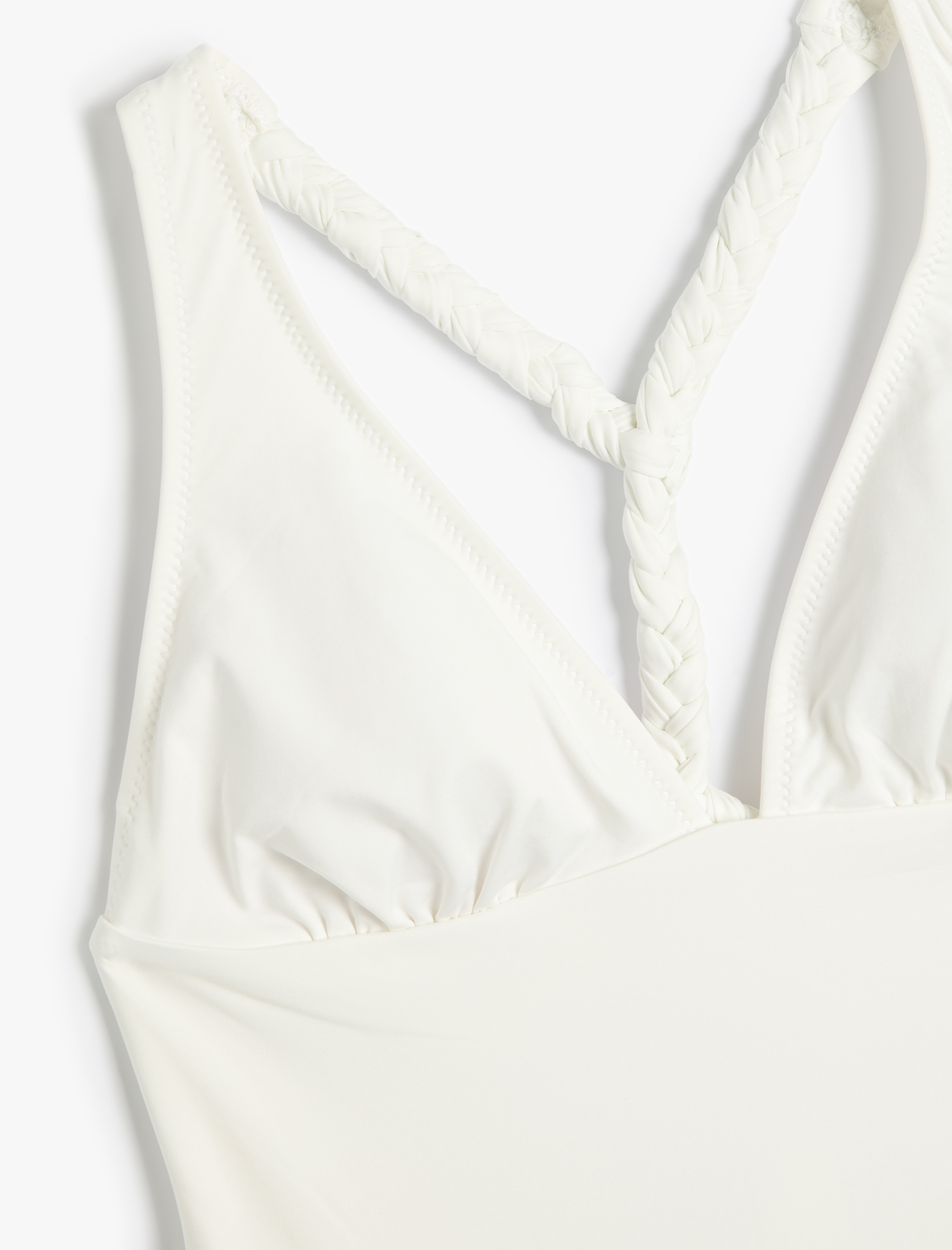   Mayo V Yaka Örgü Sırt Detaylı Kaplı