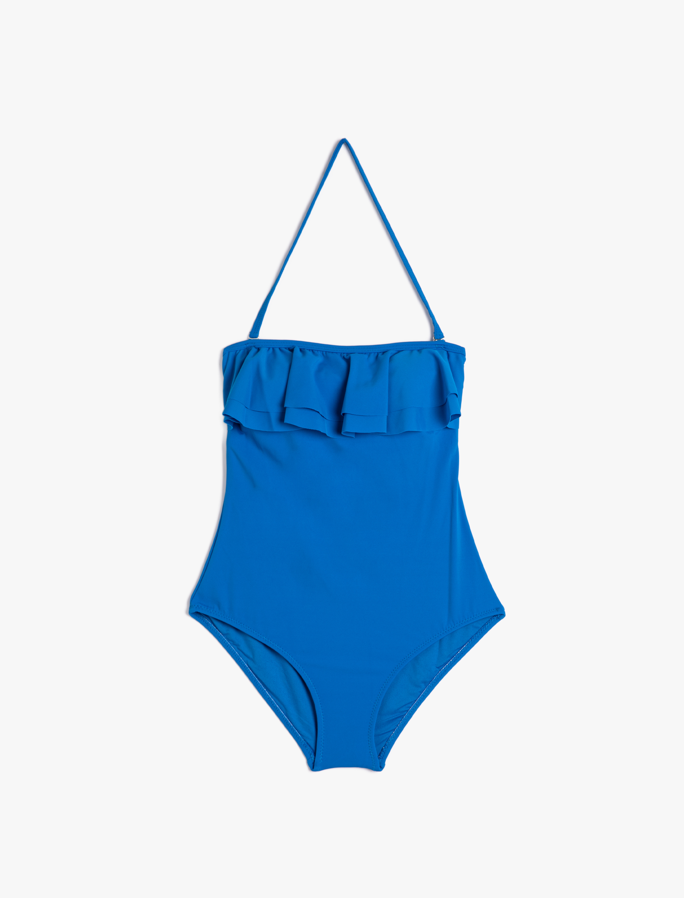   Basic Mayo Fırfırlı Boyundan Bağlamalı Çıkarılabilir Askılı